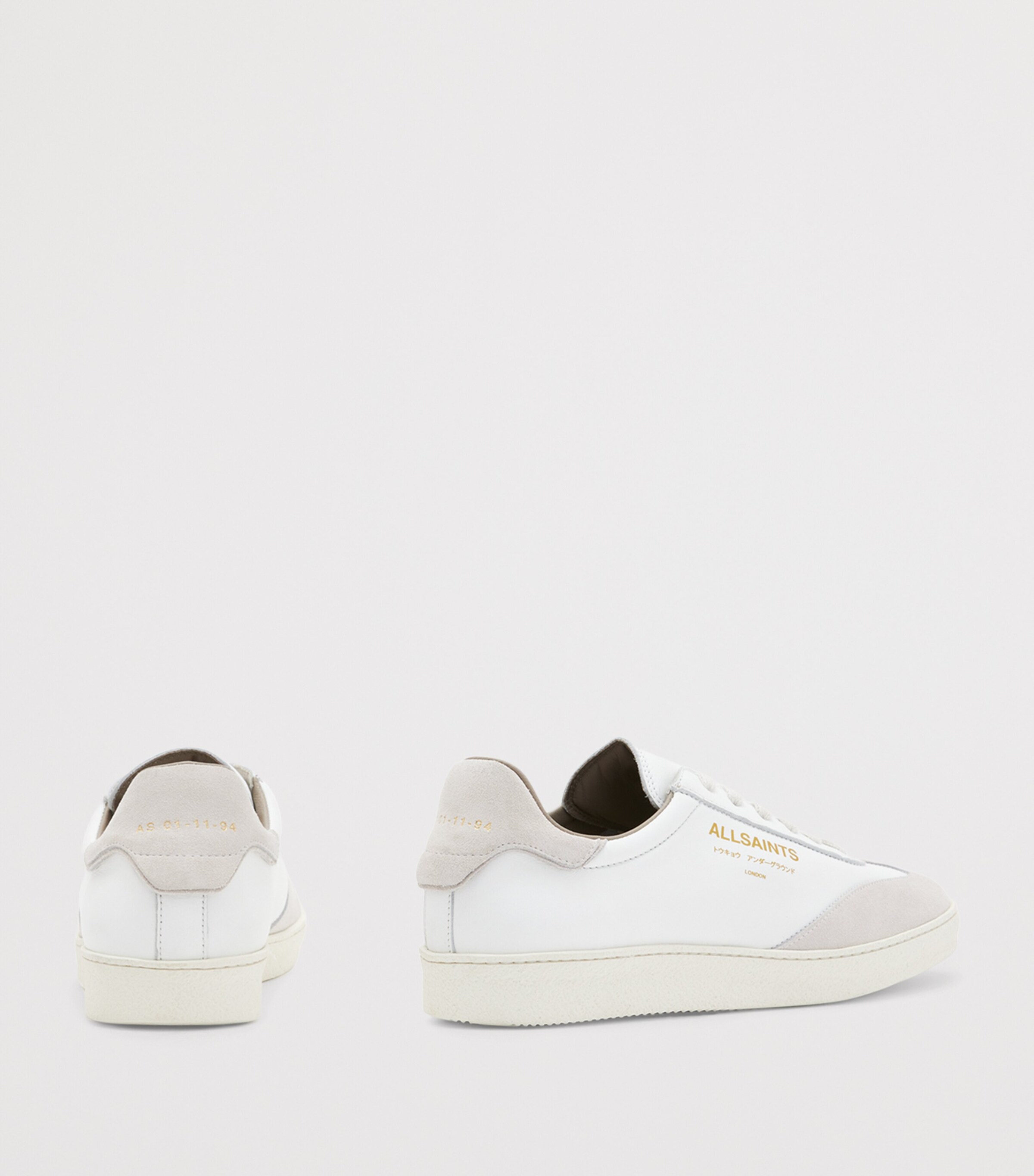 AllSaints Leather Thelma Sneakers White Image 4