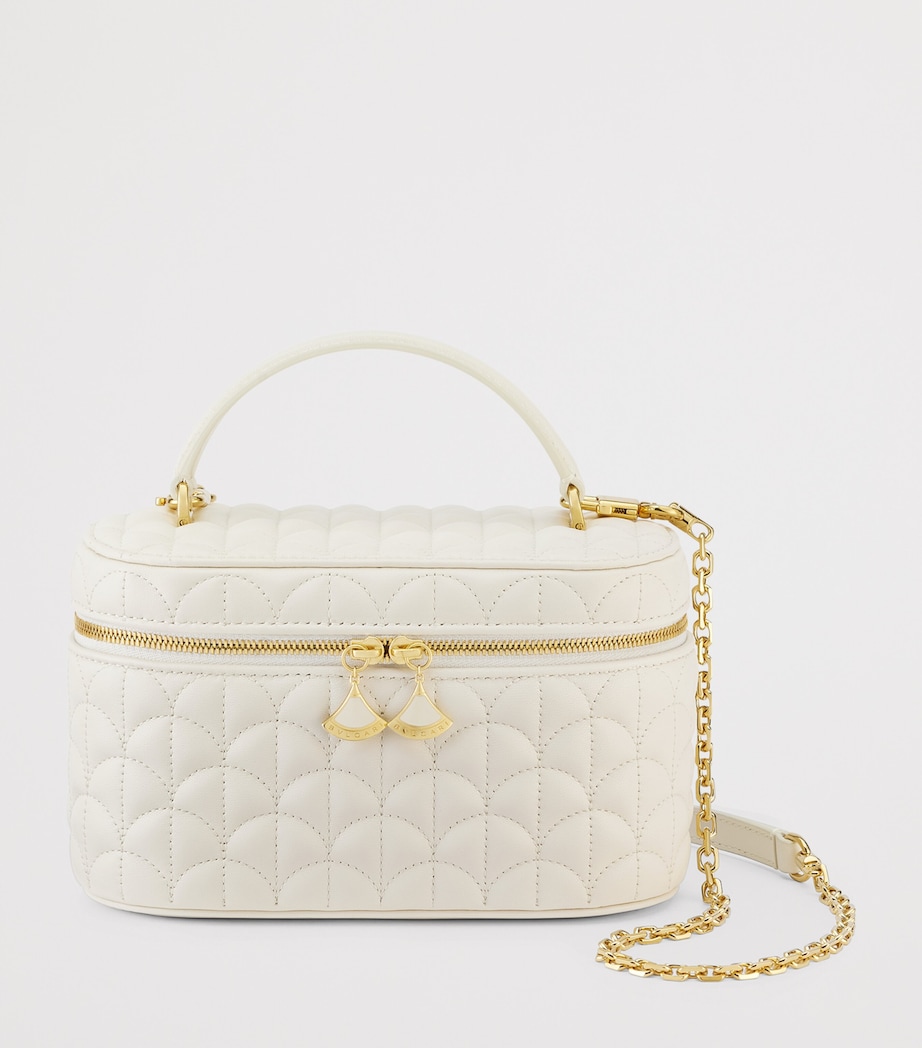 Bvlgari Leather Divas Dream Vanity Case Bag White Image 4