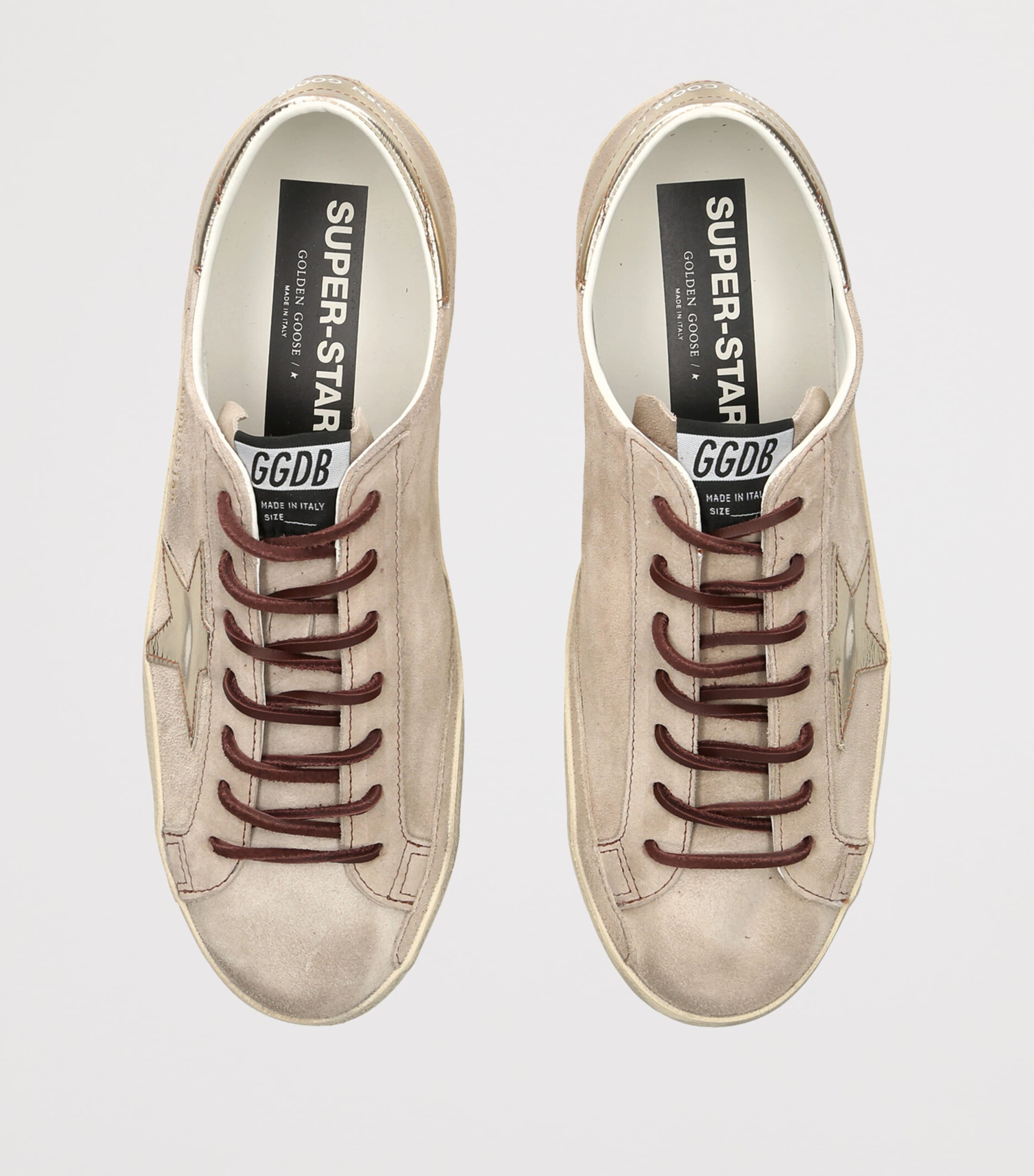 Golden Goose Suede Super-Star Sneakers Beige Oth Image 3