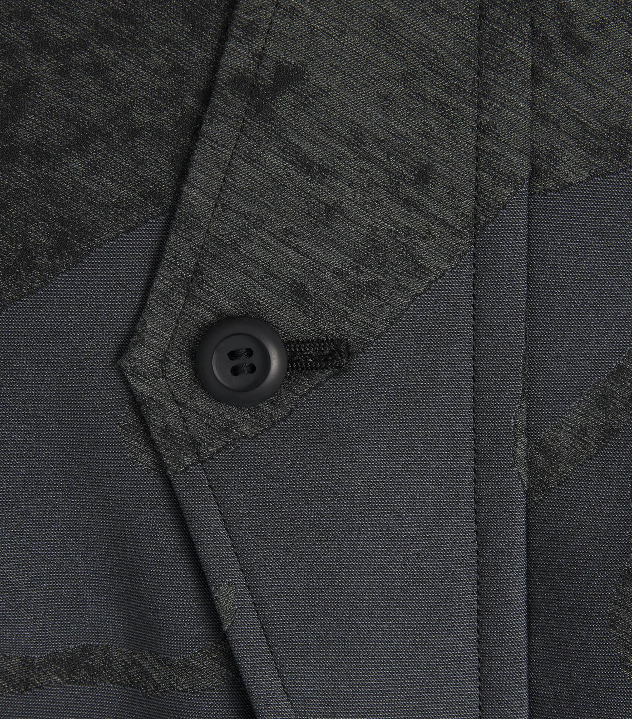 Inlay Bomber Jacket 15-BLACK Image 6