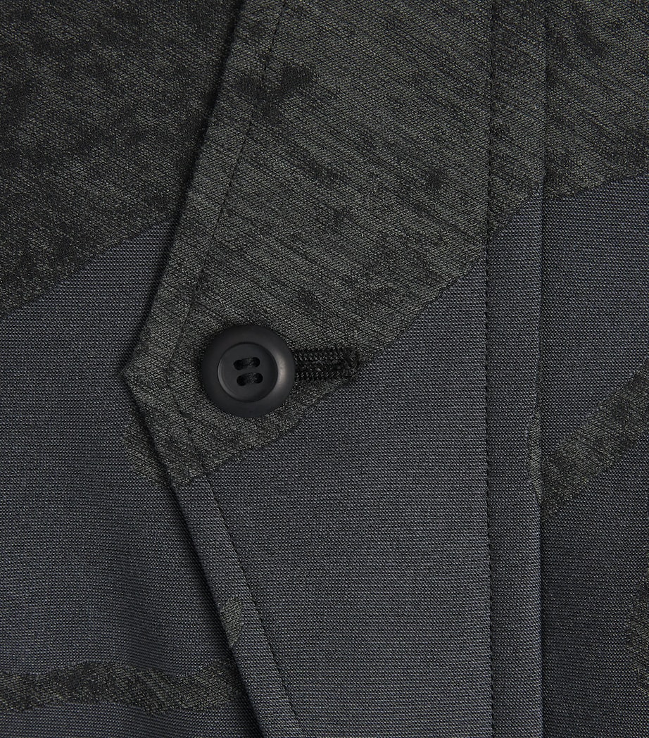 Inlay Bomber Jacket 15-BLACK Image 6