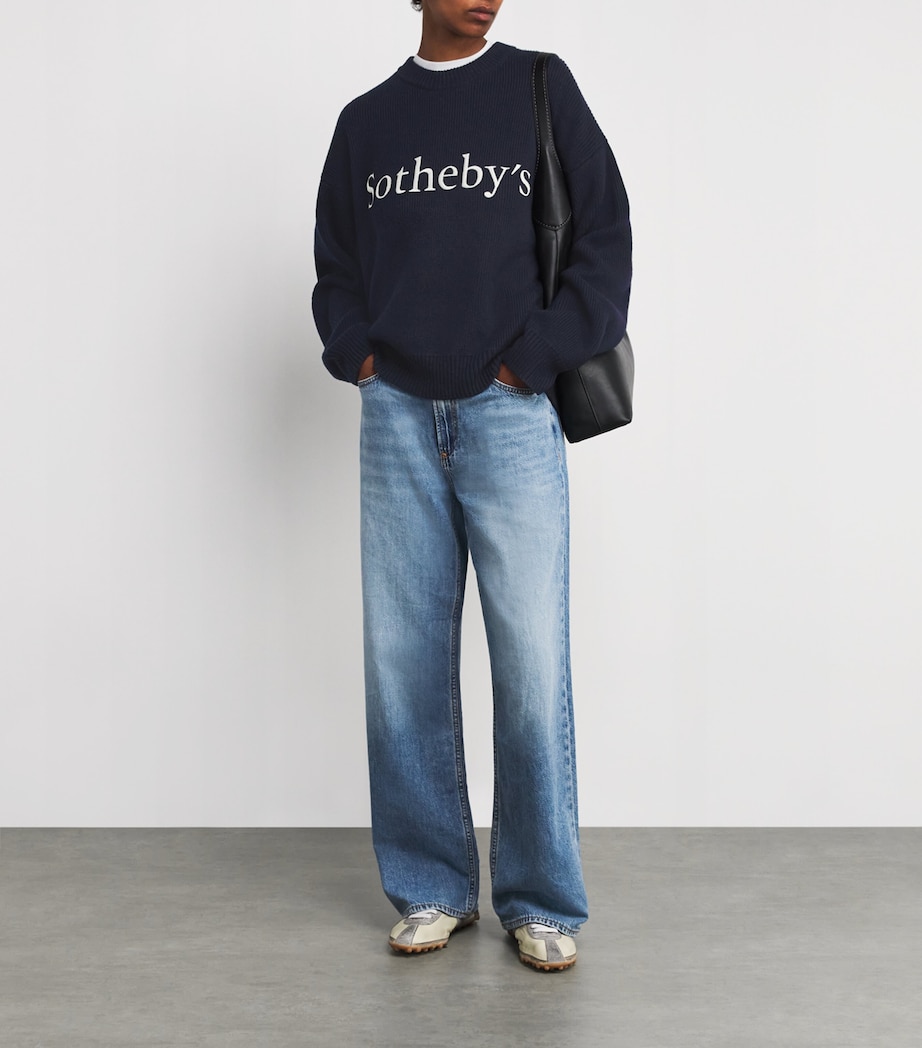 x Sotheby's Cashmere Sweater NAVY Image 2