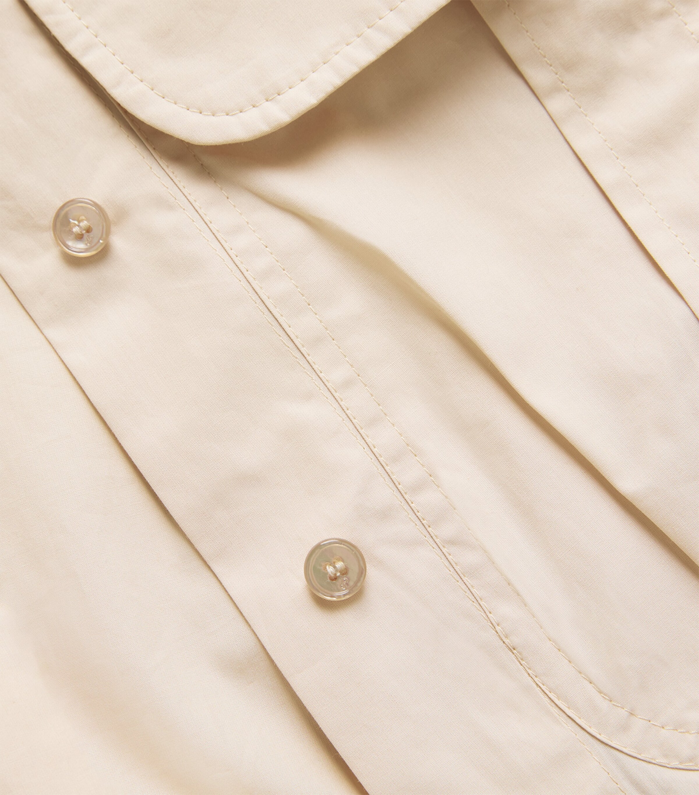 Cotton Cropped Shirt 117B TAPIOCA Image 5