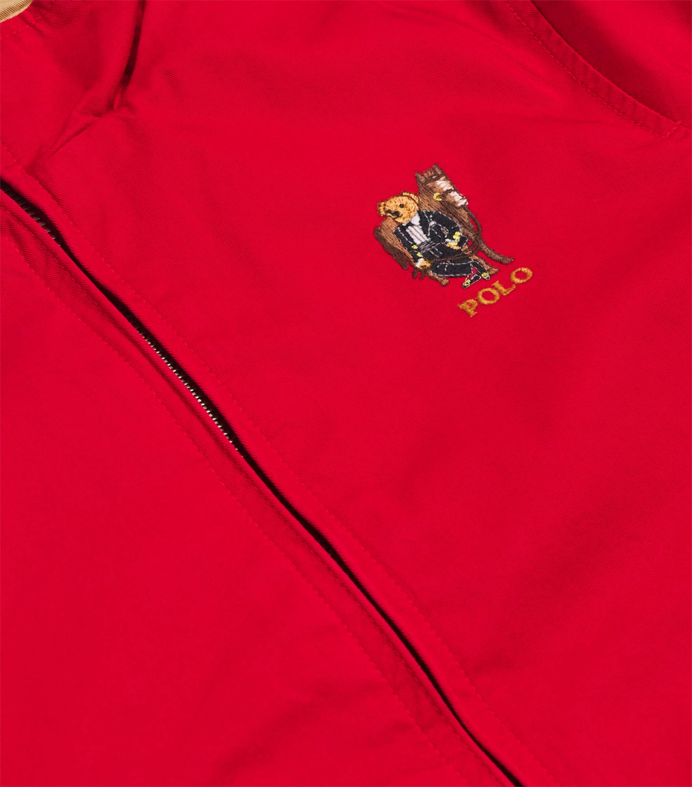 Cotton Twill Reversible Windbreaker (6-14 Years) RED BIEGE Image 3