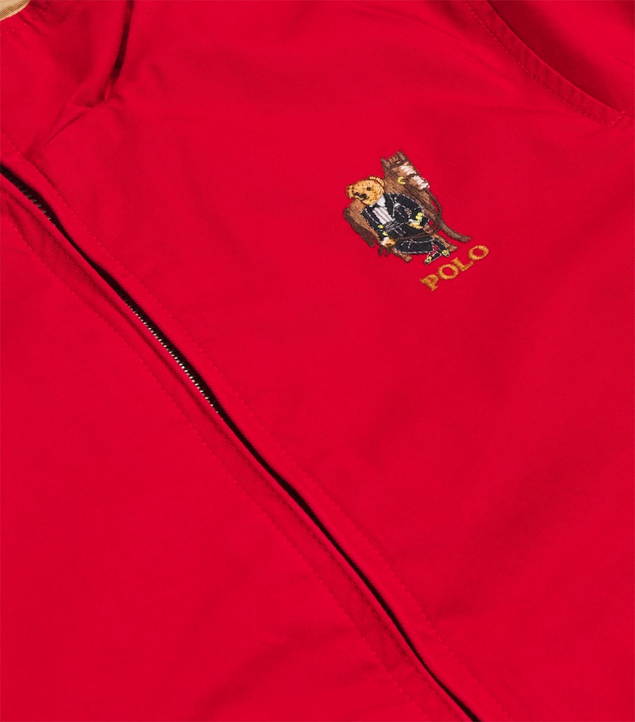 Cotton Twill Reversible Windbreaker (6-14 Years) RED BIEGE Image 3