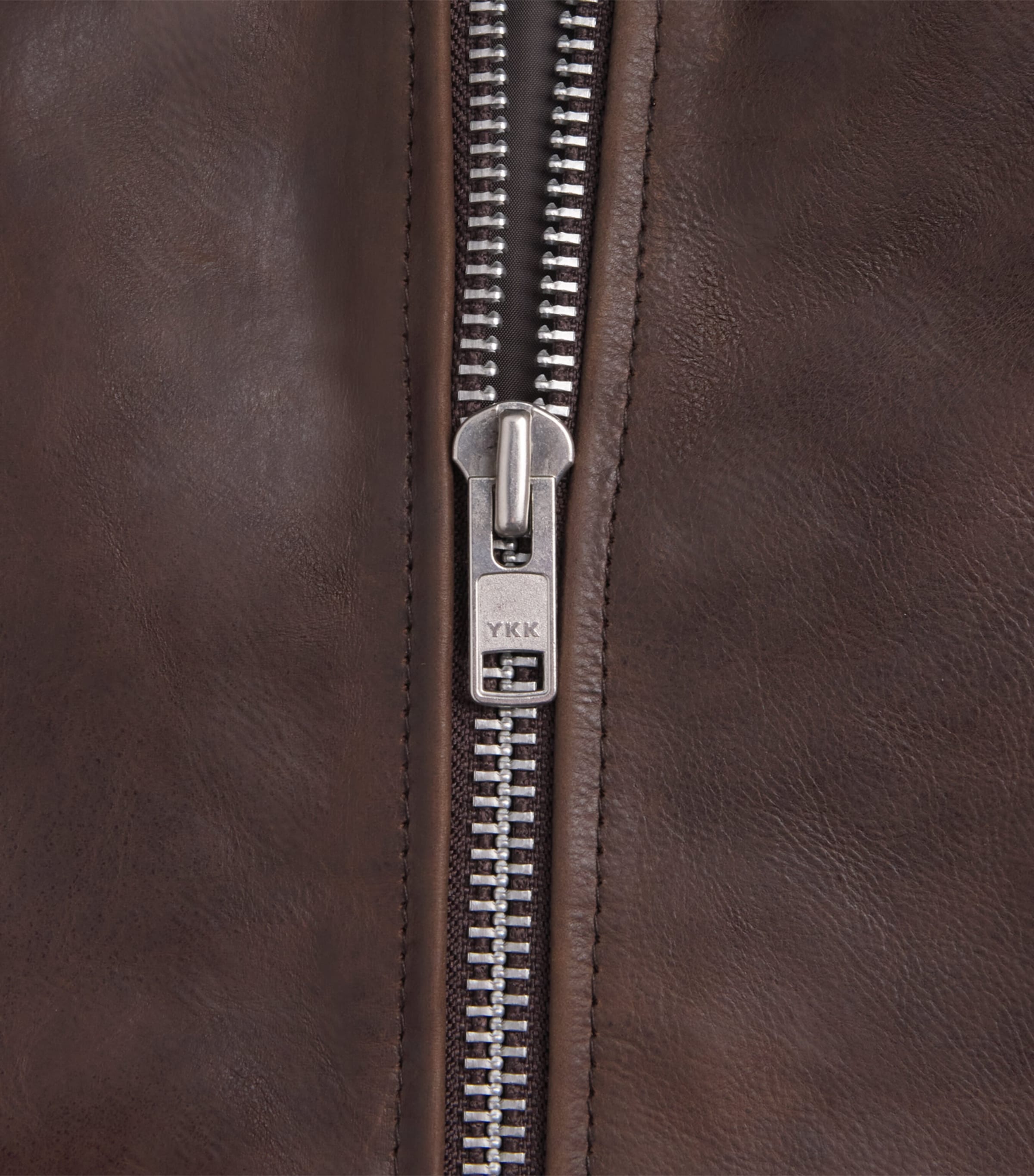 Sunflower Mens Leather Zip-Up Jacket Trucker Jacket Image 2