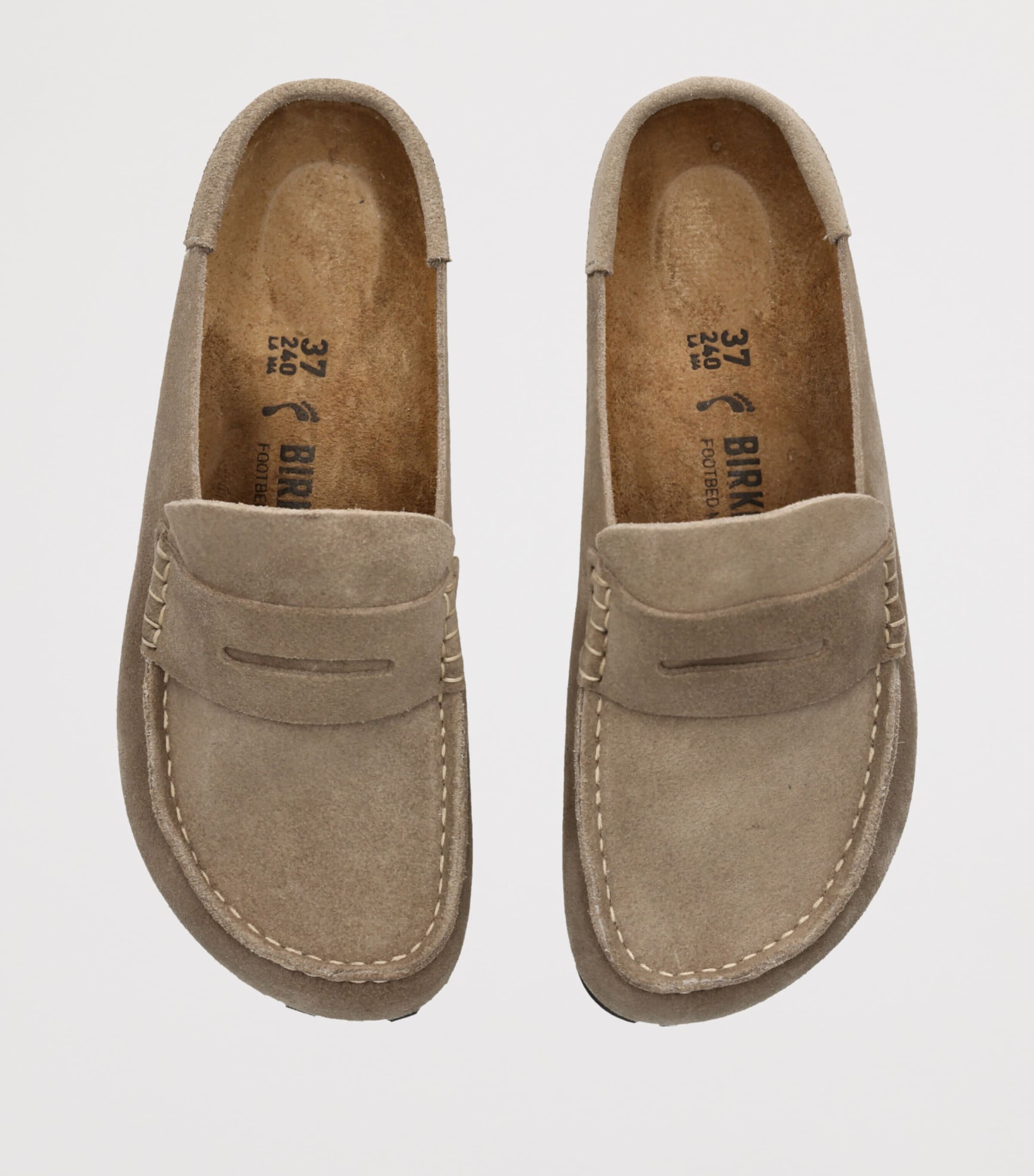 Suede Naples Wrapped Clogs TAUPE Image 4