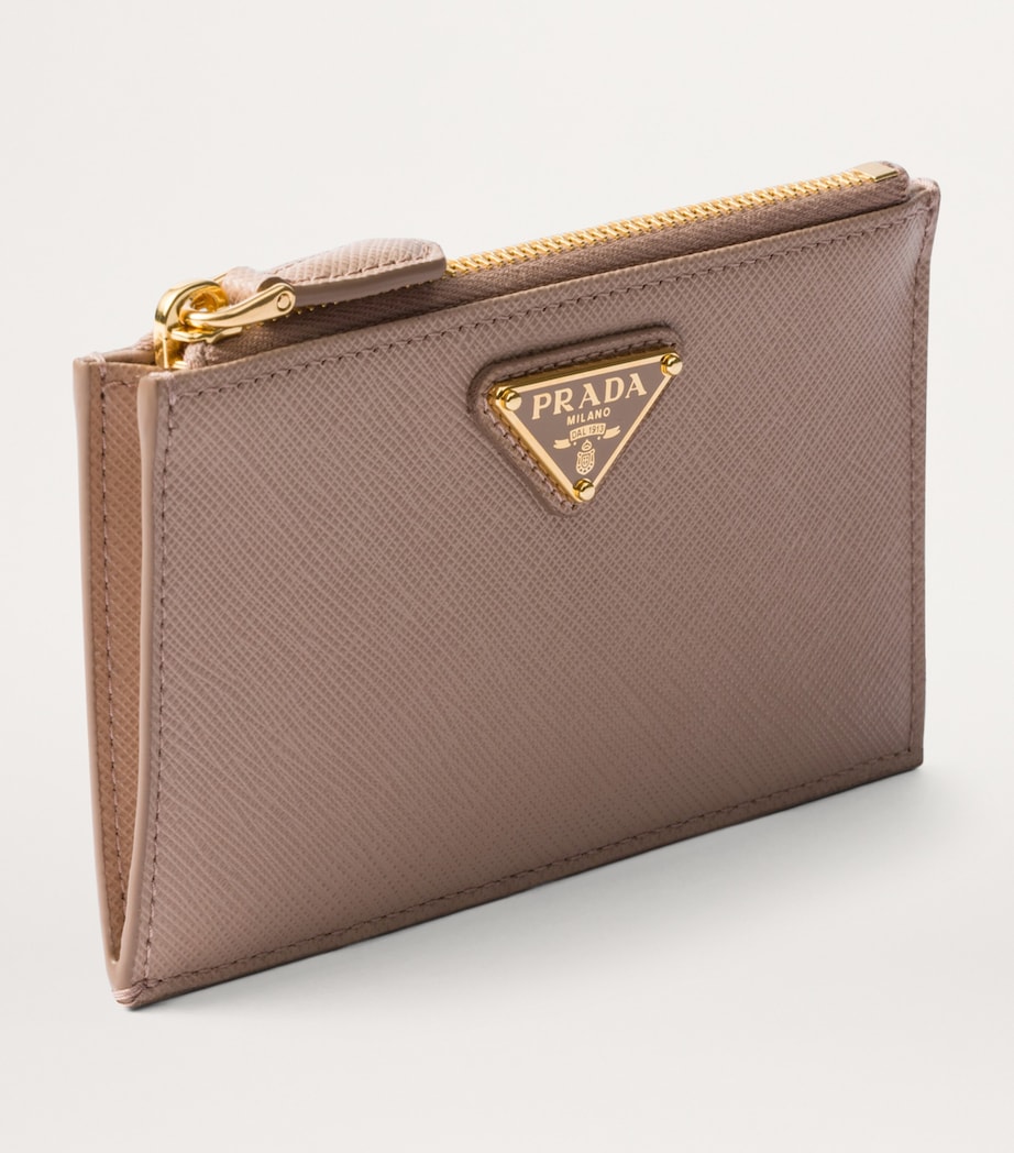 Saffiano Leather Zip Card Holder F0236 Image 2