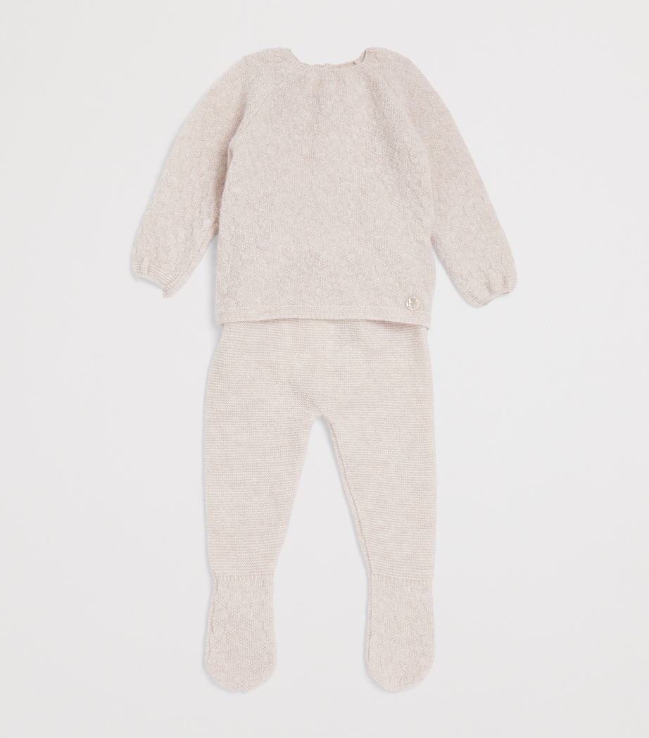 Wool-Cashmere Top and Leggings Set (0-6 Months) 64 H109 Image 3