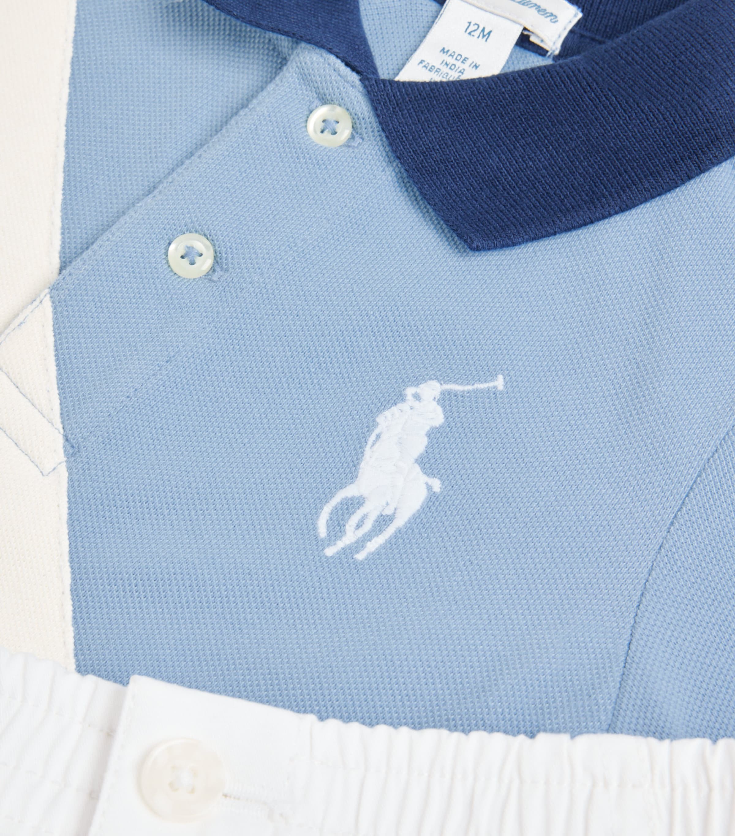 Stripe Polo Shirt and Shorts Set (3-12 Months) MULTI Image 2