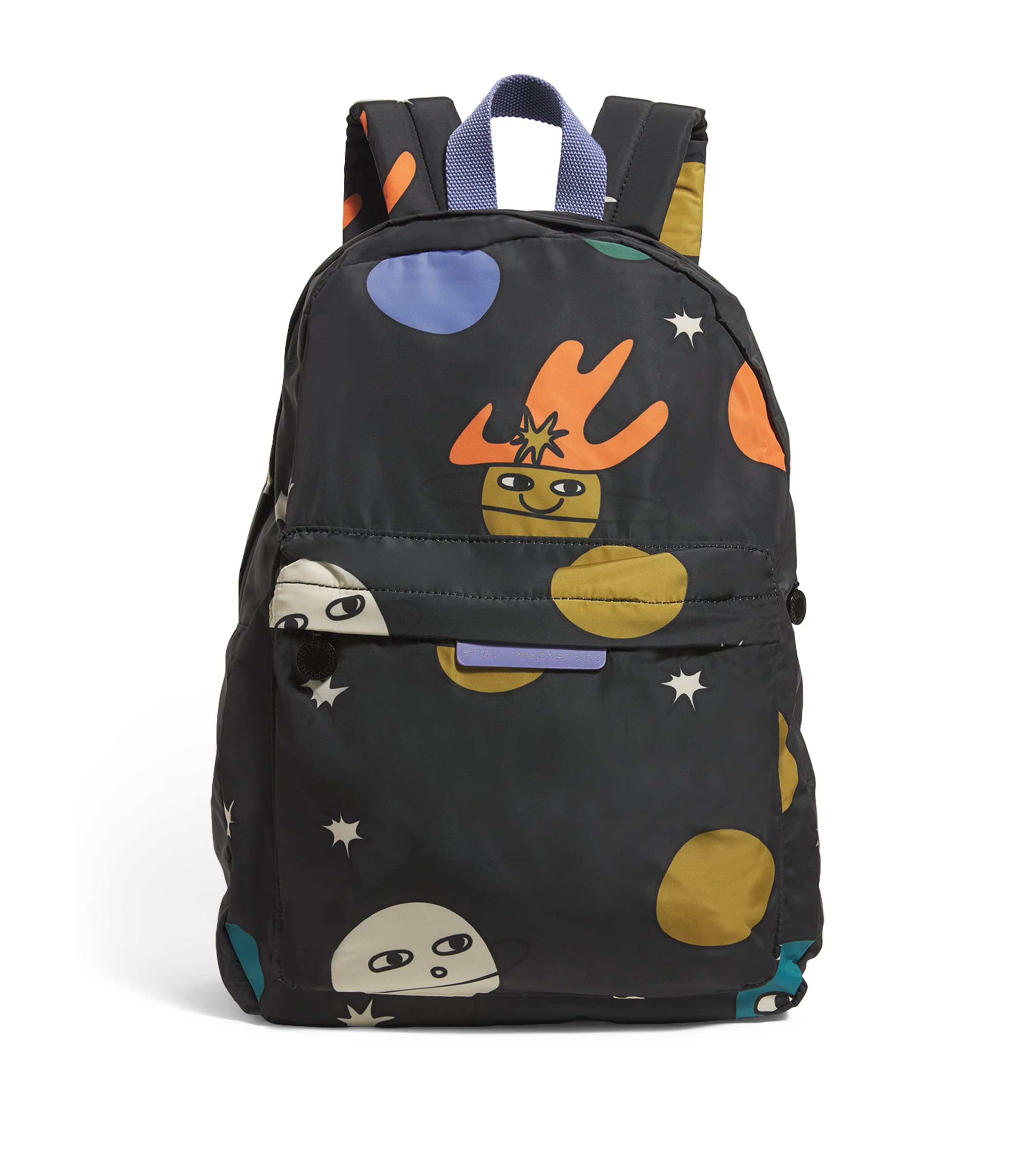 Shop Stella Mccartney Cosmic Planets Backpack In Black