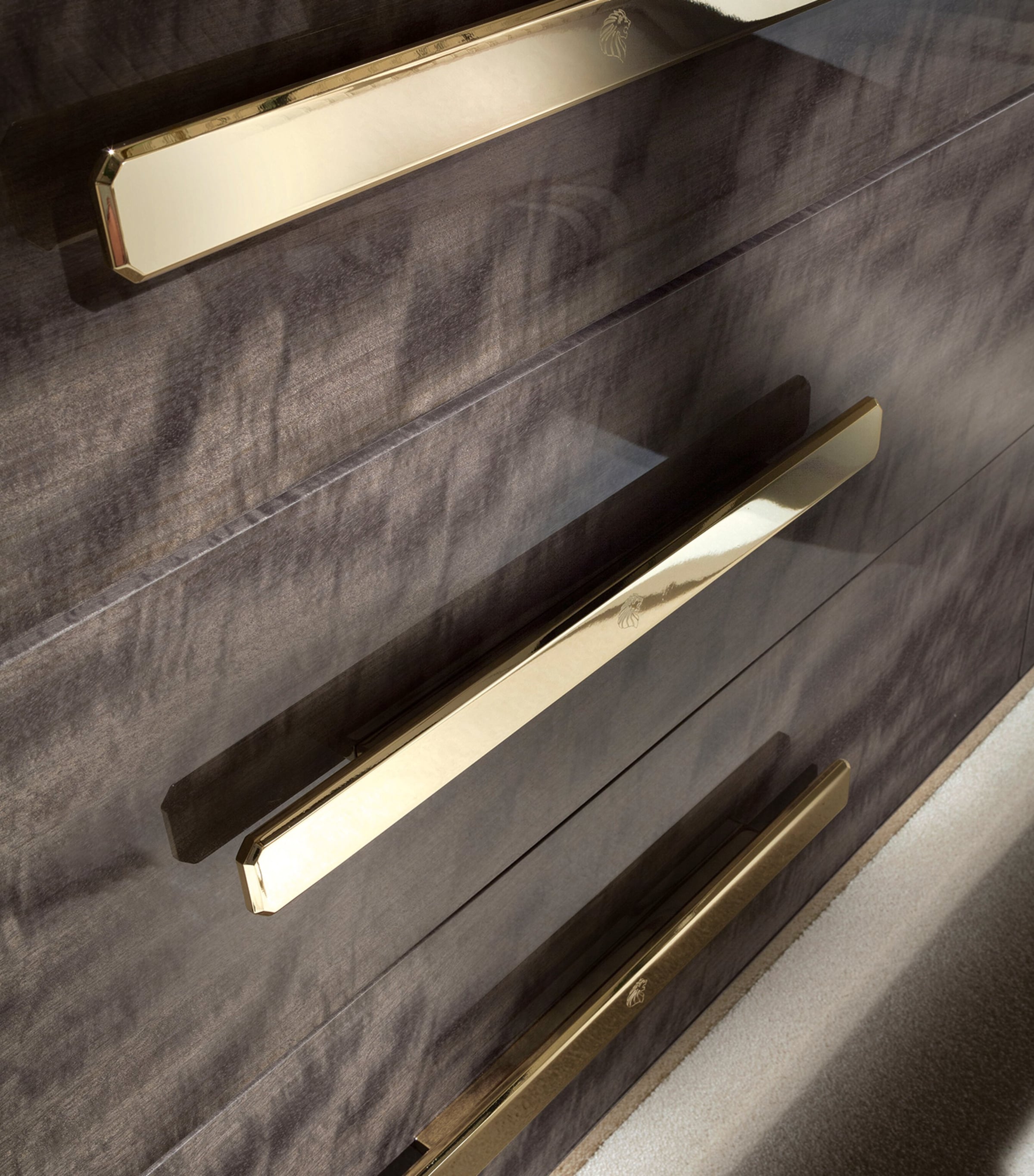 Infinity Dressing Table MAHOGANY AND GOLD Image 5