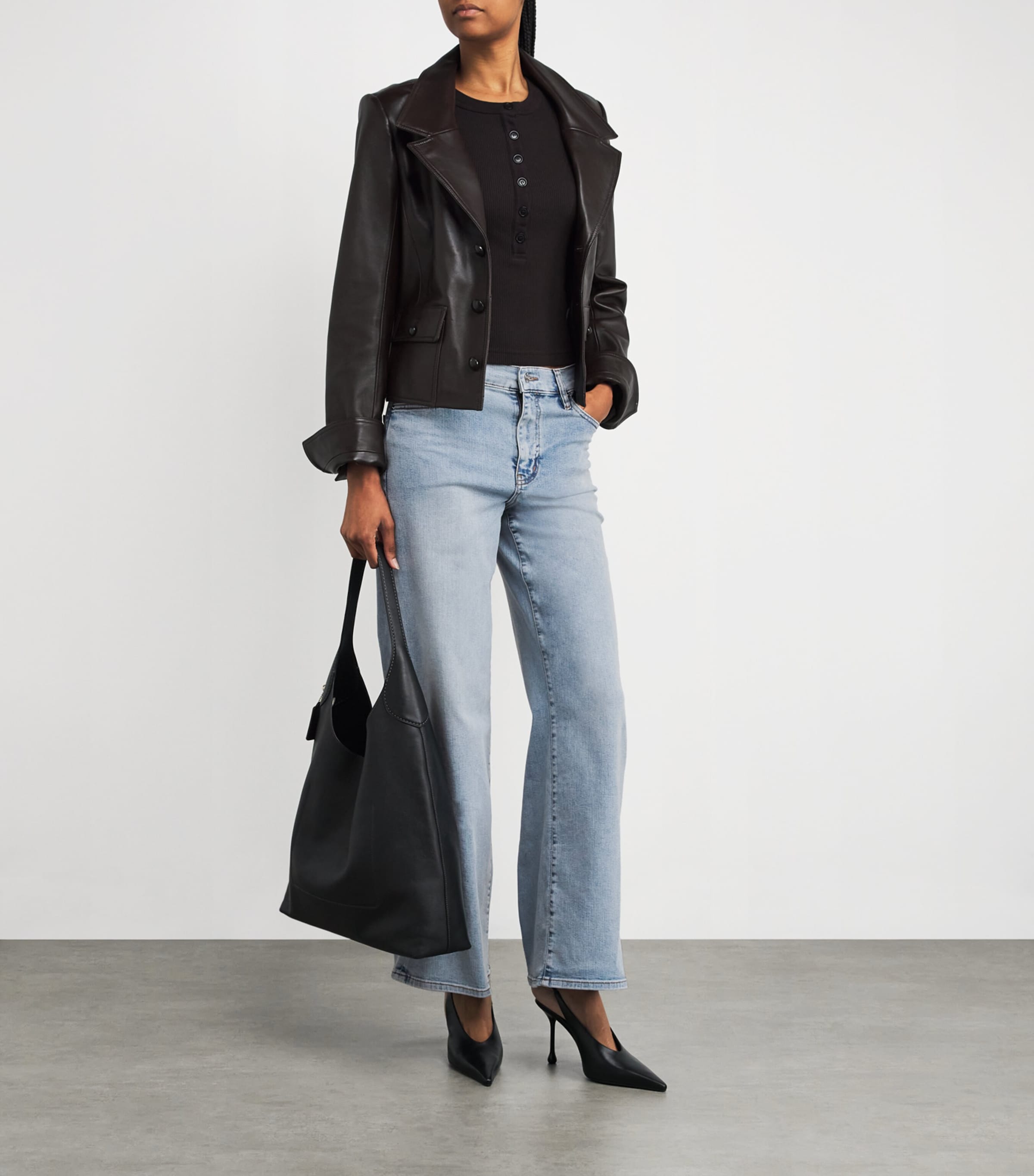 Le Slim Palazzo Wide-Leg Jeans TRIBUTE Image 2