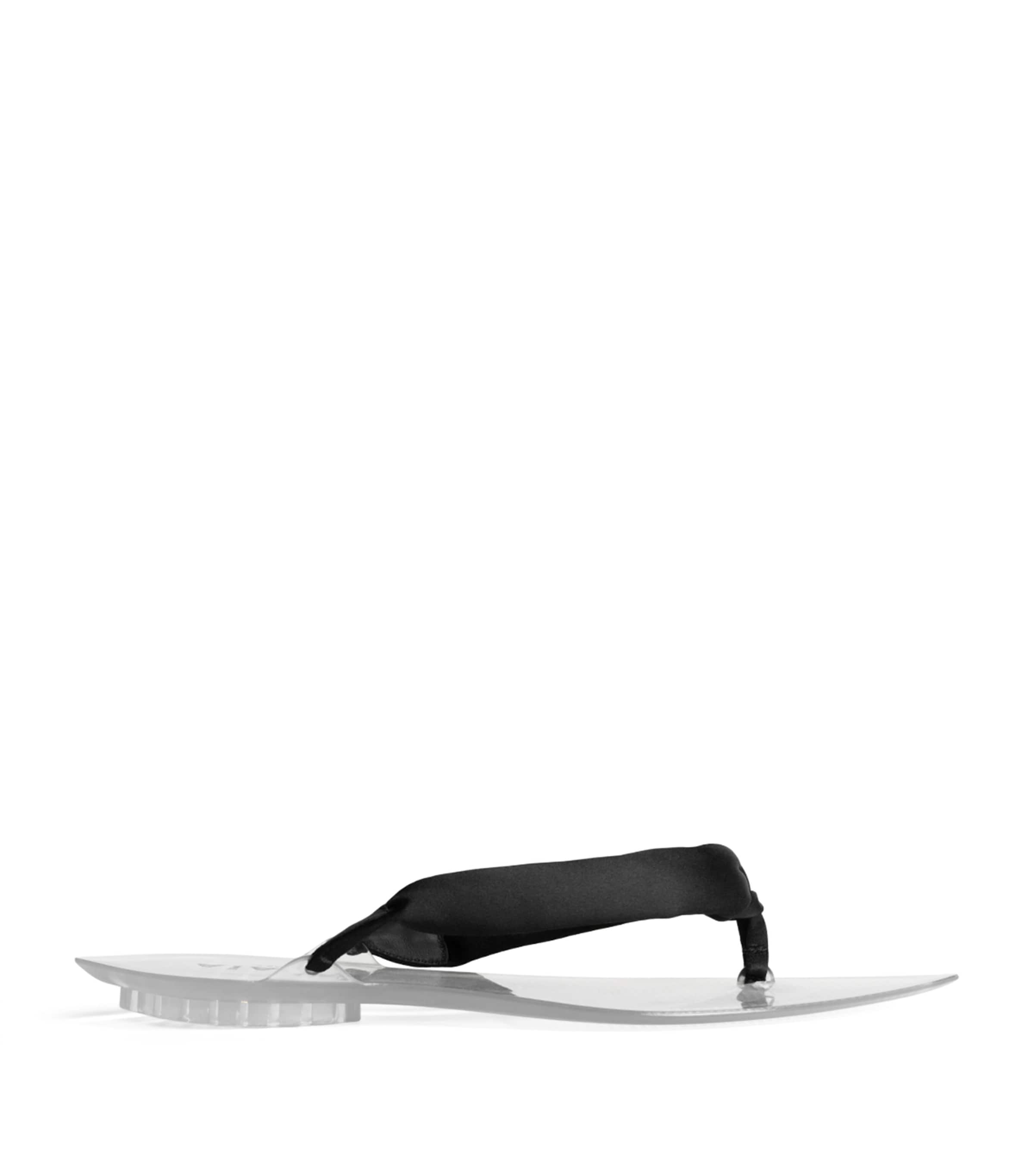 Alaïa Invisible Thong Flip Flops Noir Image 1