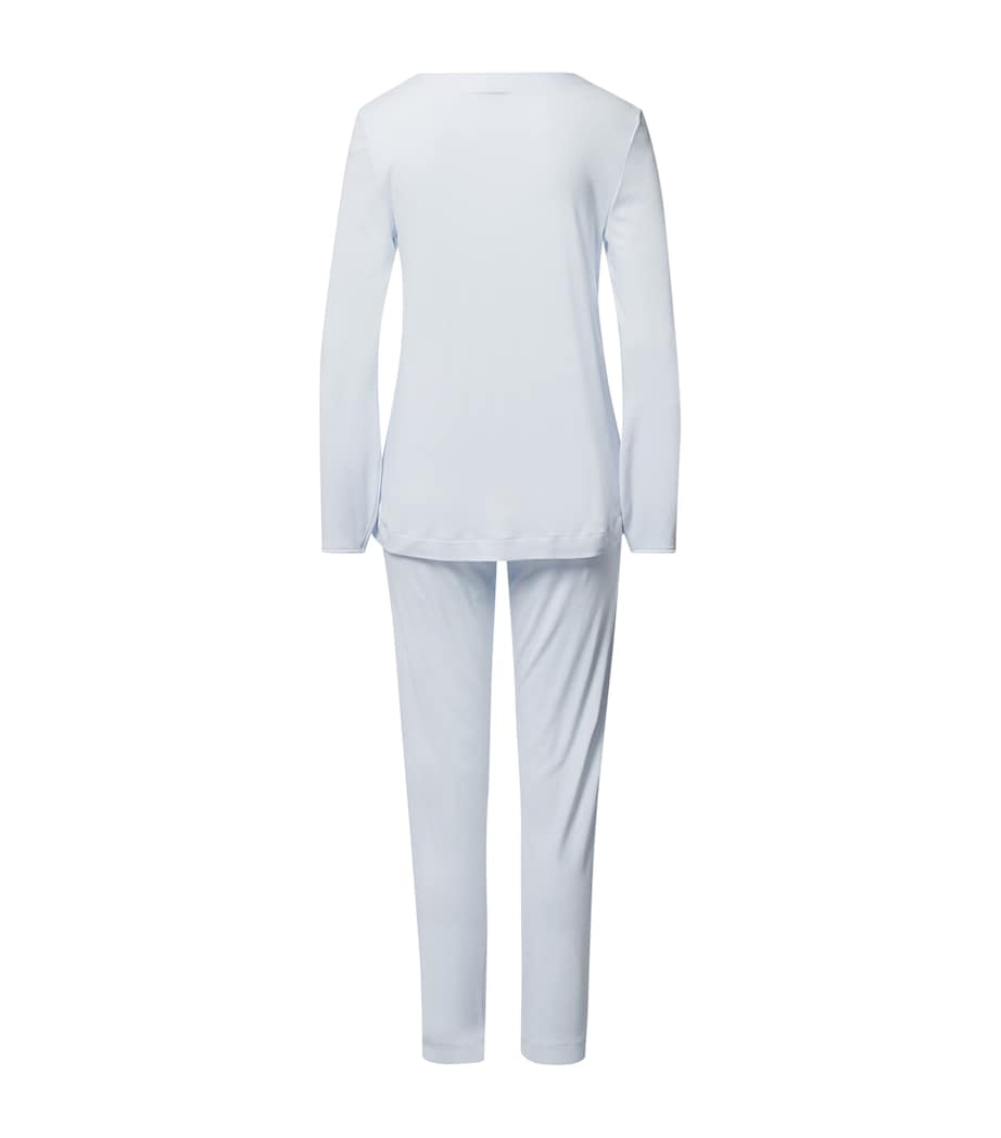 Cotton Malena Pyjama Set POWDER BLUE Image 2