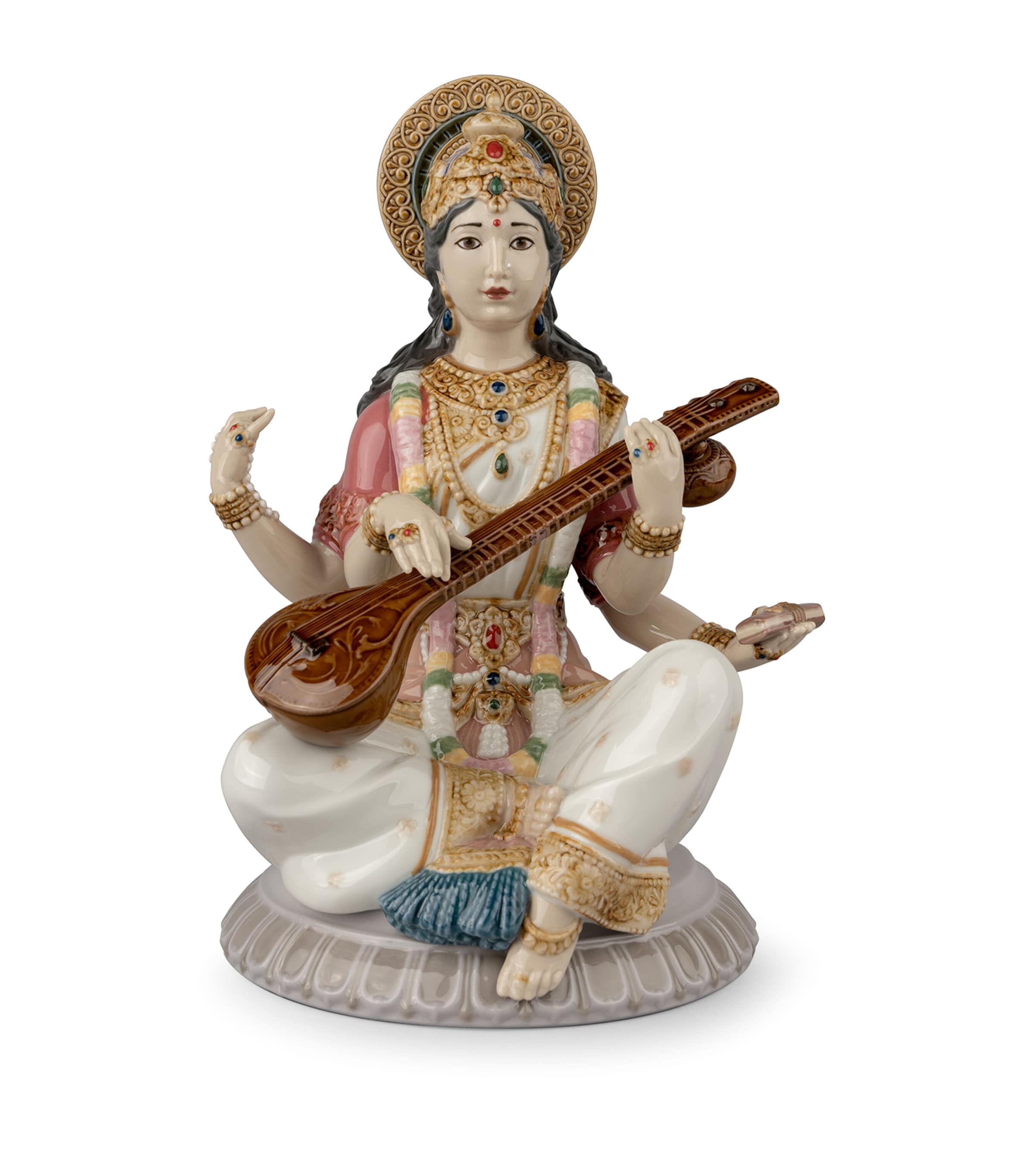 Lladró Goddess Saraswati Figurine Image 1