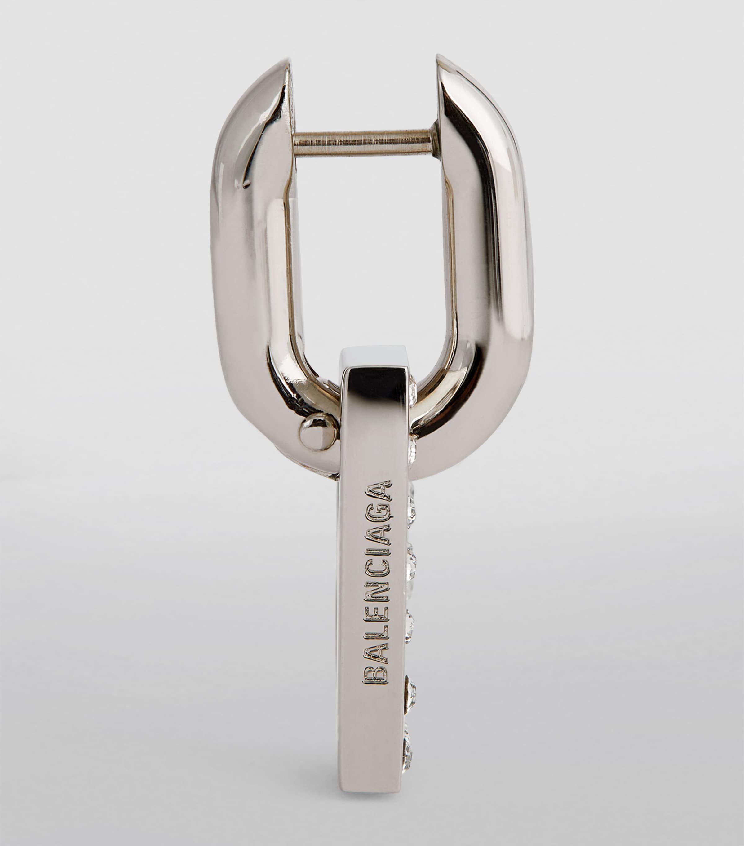 Balenciaga XS B Chain Drop Earrings | Harrods US