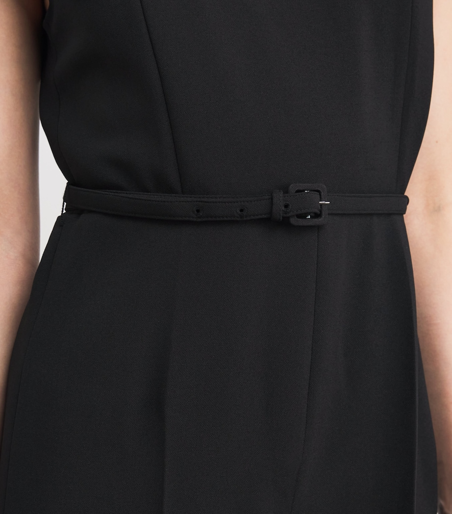 Embellished-Neck Jumpsuit BLACK Image 4