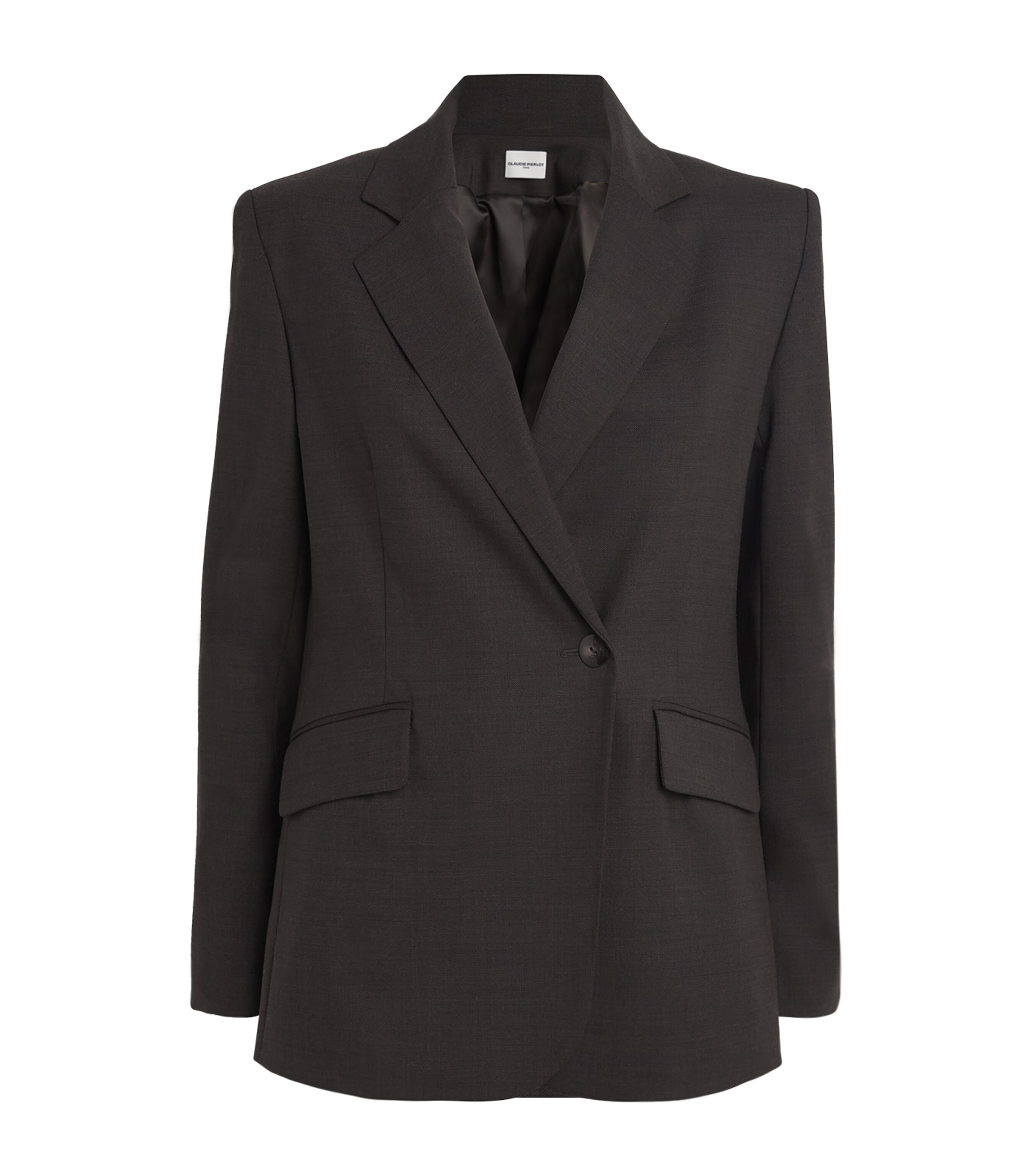 Claudie Pierlot Wool-blend Blazer In Brown