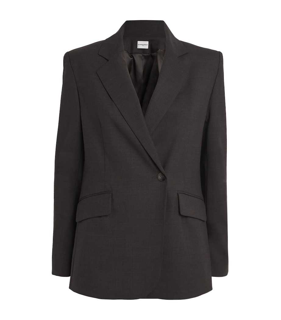 Wool-Blend Blazer BROWN Image 1