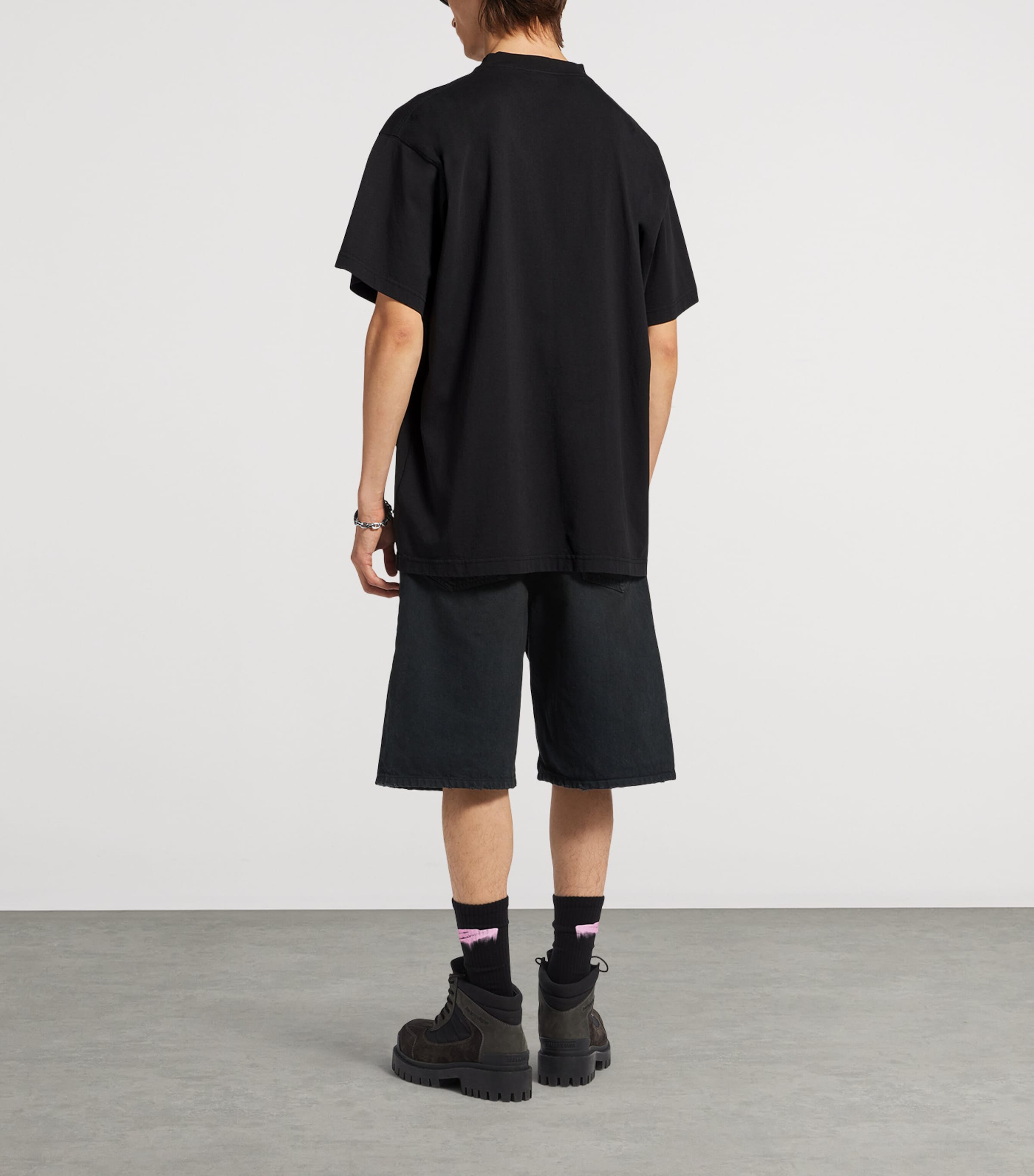 Balenciaga Mens Wet Brush Oversized T-Shirt Image 3