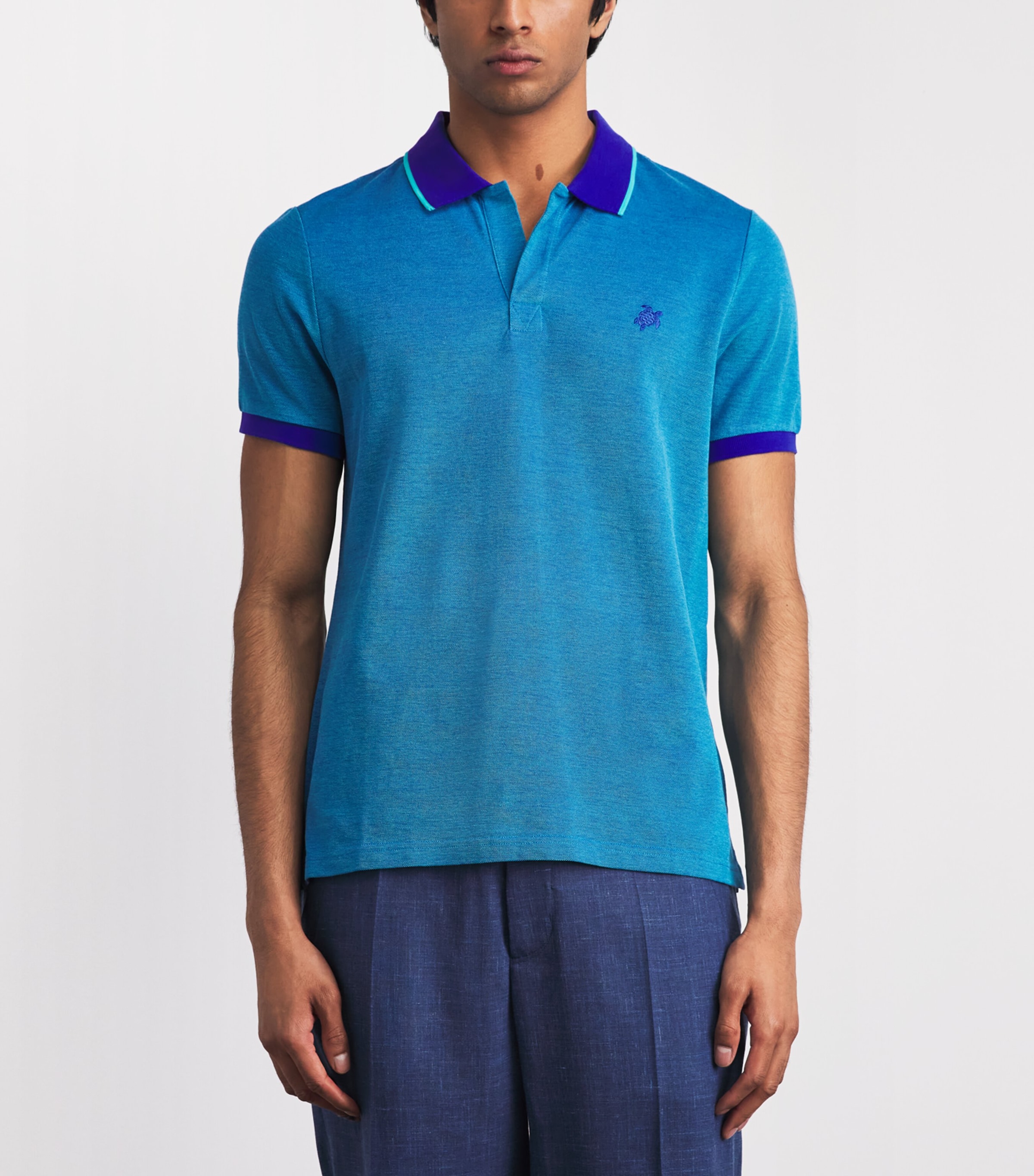 Vilebrequin Mens Organic Cotton Palatin Polo Shirt Marrakech Image 4