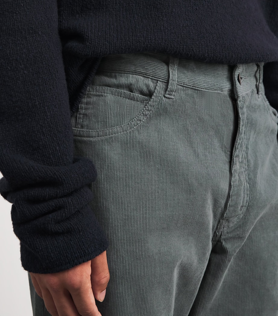 Fred Cotton Corduroy Trousers GREY Image 5