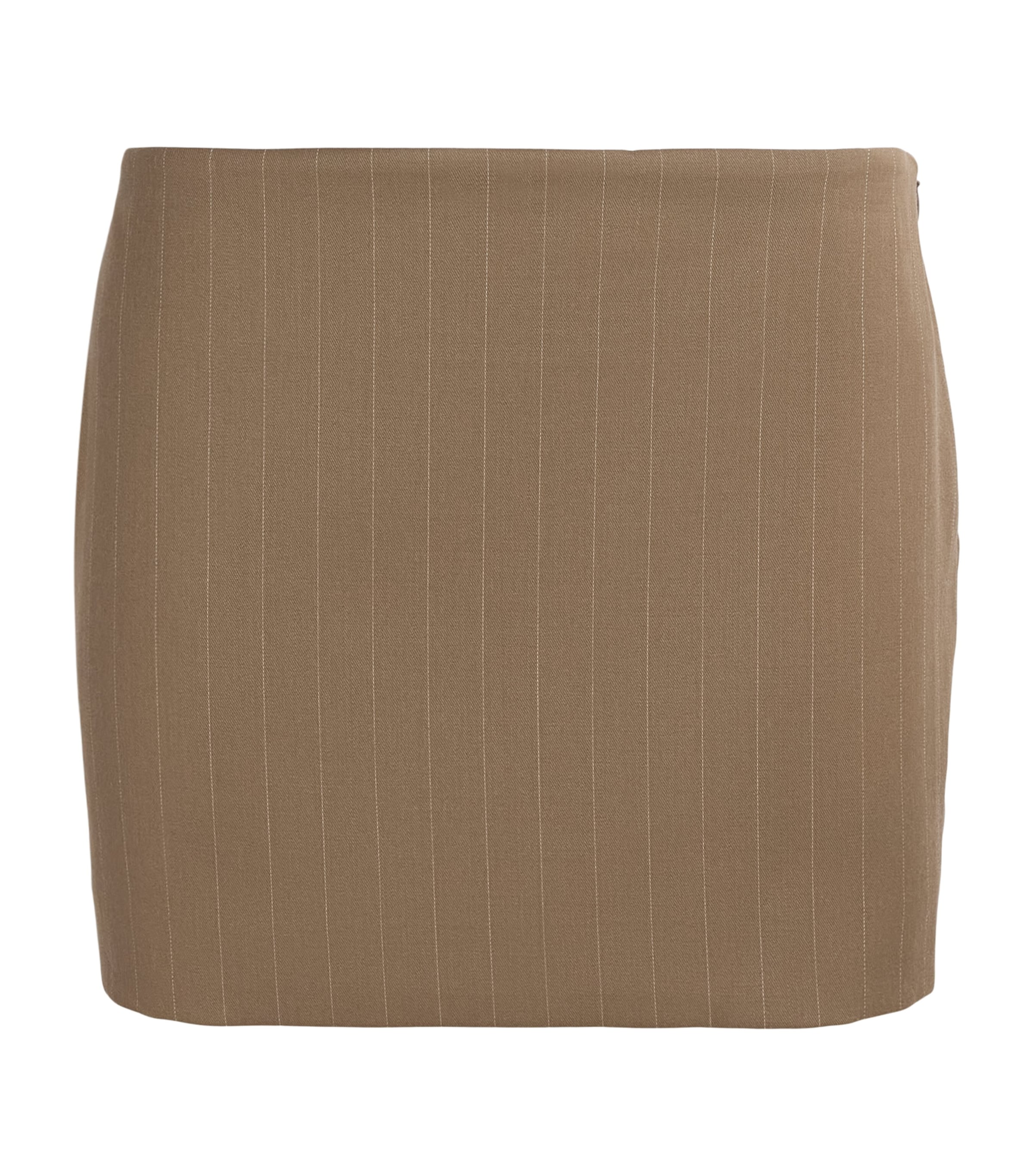 CAMILLA AND MARC Womens Wool-Blend Stripe Maxim Skirt Cinnamon Image 1