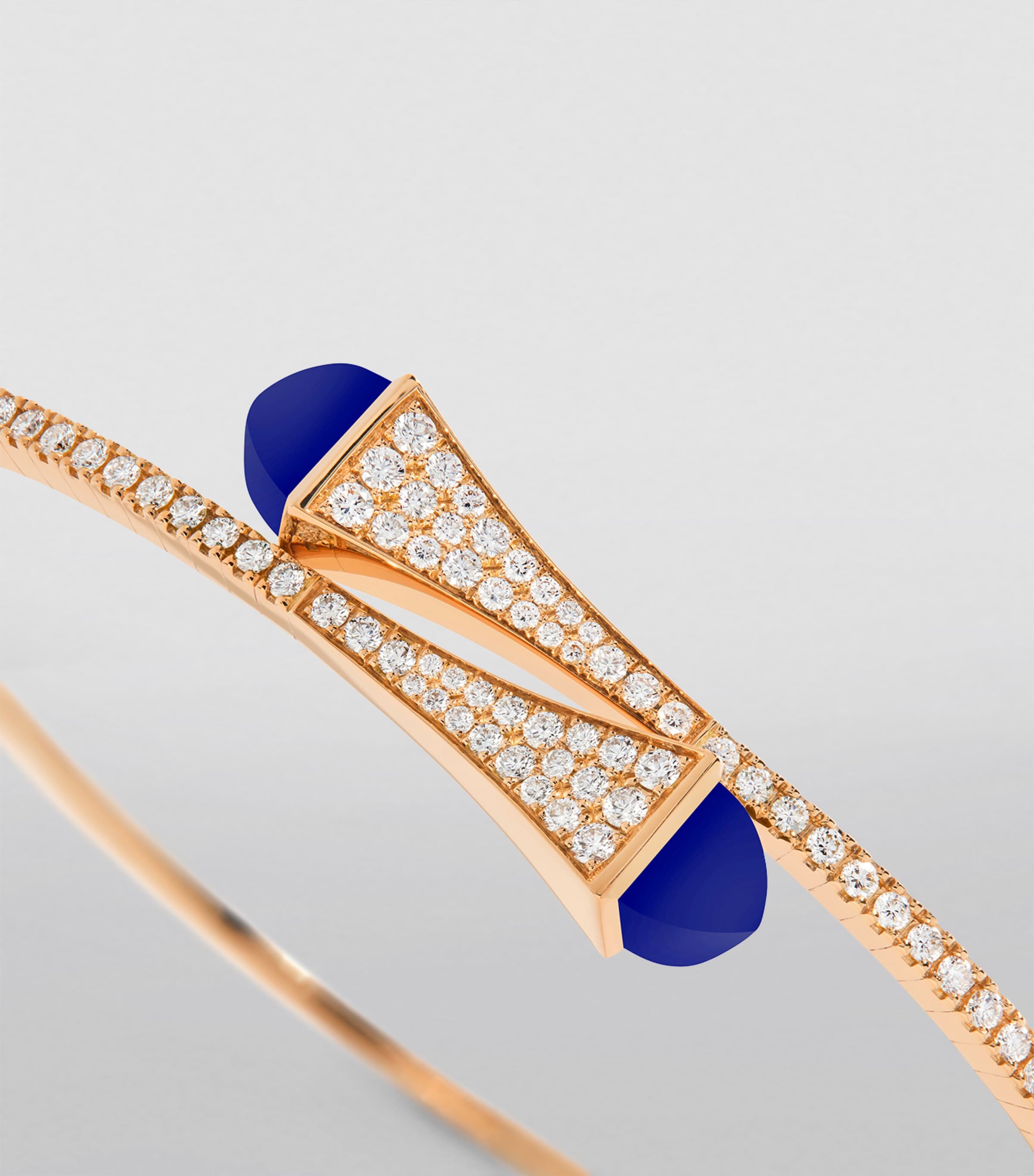 Rose Gold, DIamond and Lapis Lazuli Cleo Midi Bracelet ROSE GOLD Image 3