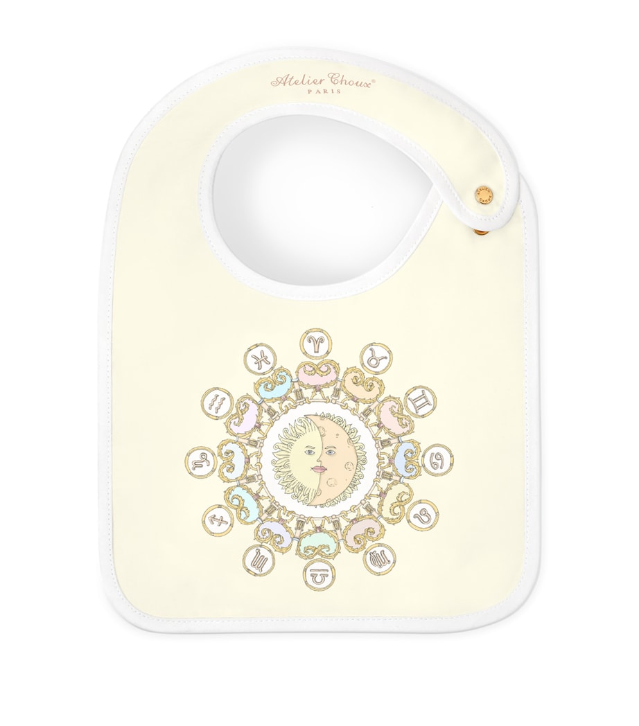 Organic Cotton Zodiac Bib YELLOW Image 1