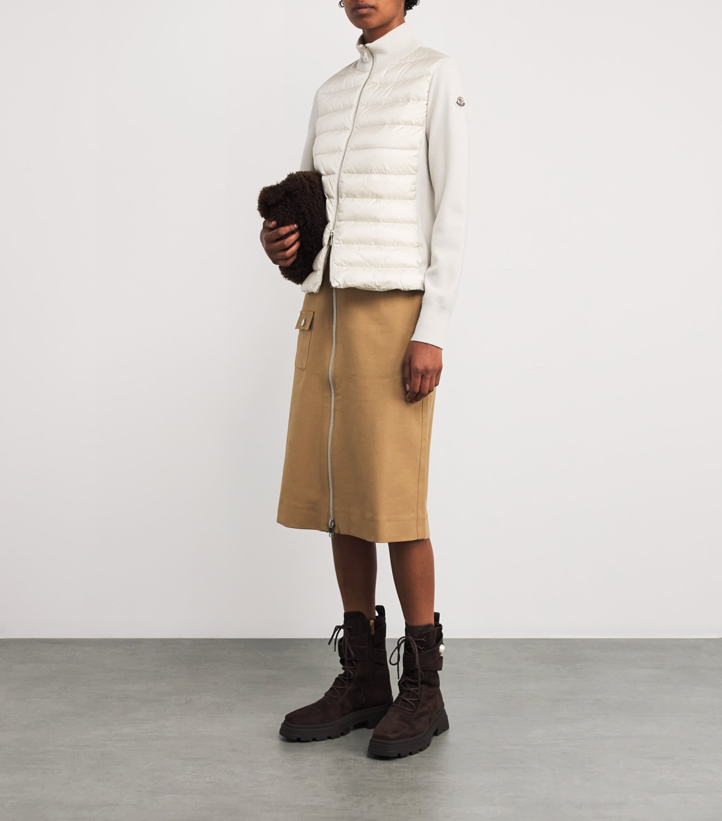 Down Panelled Cardigan 20F Image 2