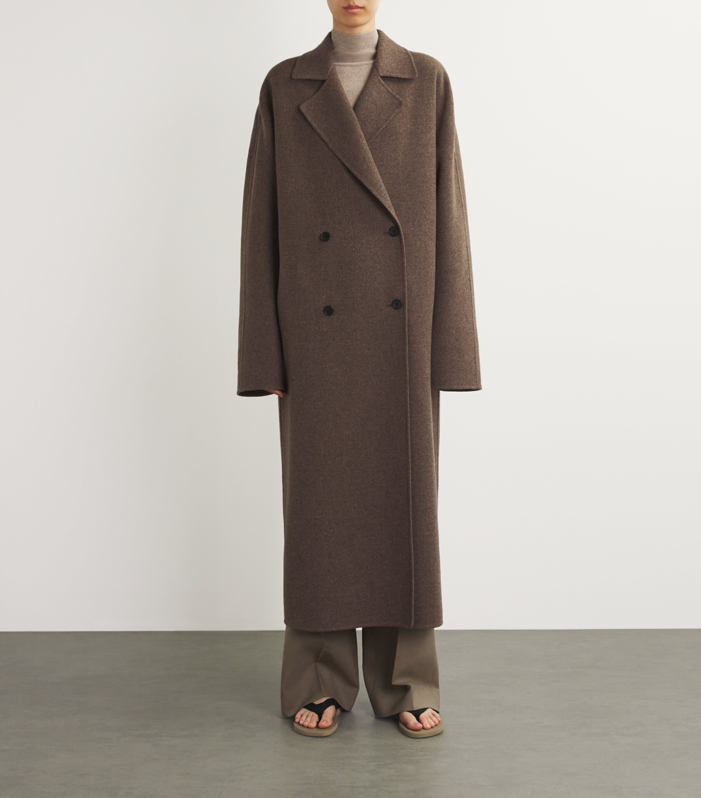 [THE ROW] Sabliseカシミアコート Sabliseカシミア製のコート ベージュ – The Row