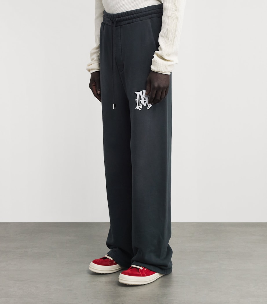 AMIRI Mens Cotton Hollywood Sweatpants Black Image 4