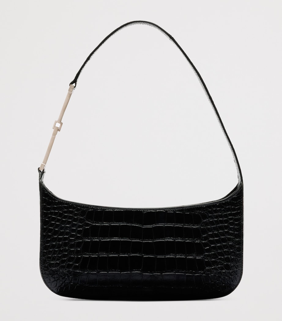 TOM FORD Small Croc-Embossed Leather Arc Shoulder Bag Naa Image 4