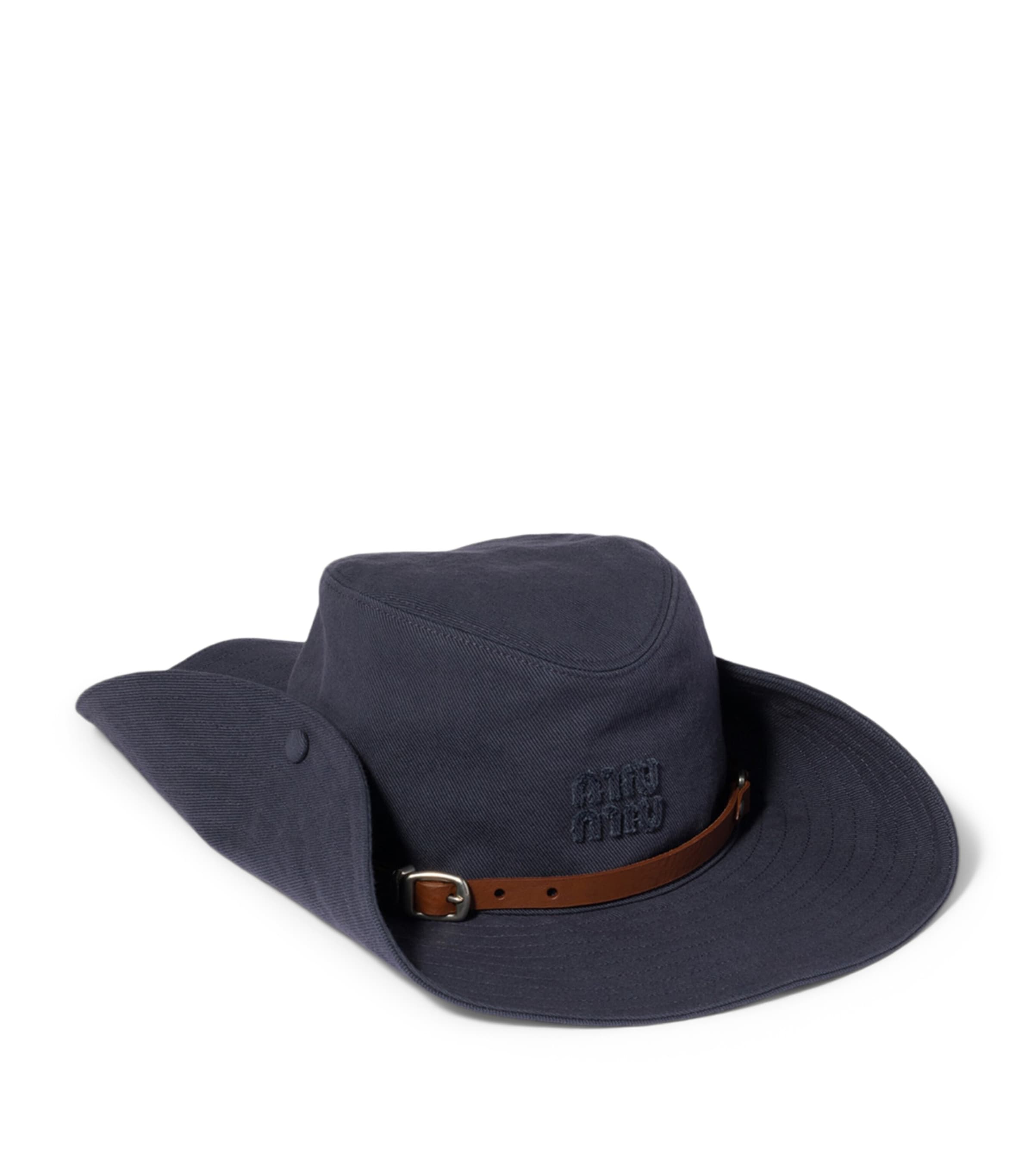 Miu Miu Drill Cowboy Hat Image 1