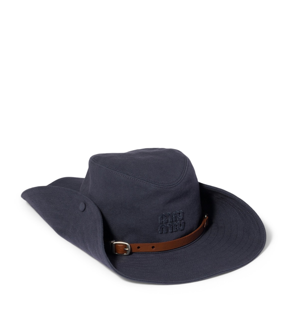 Miu Miu Drill Cowboy Hat Image 1