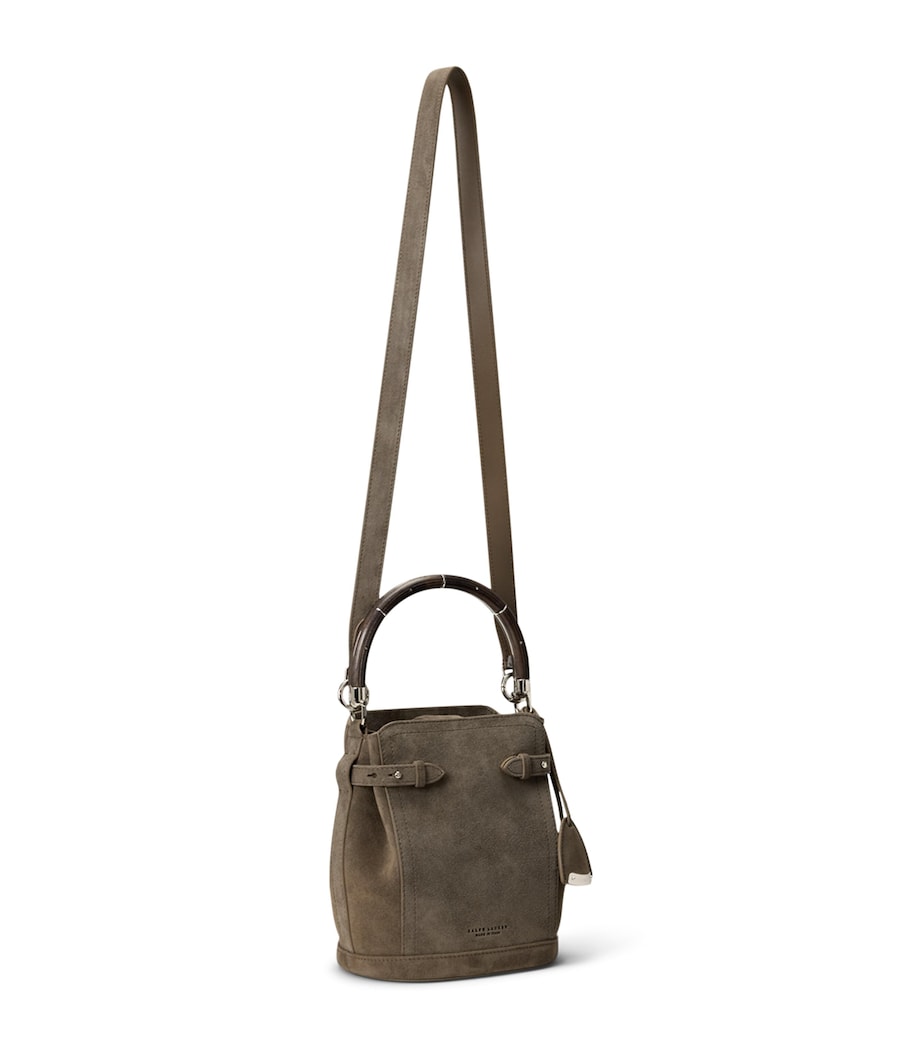 Ralph Lauren Collection Suede Ralph Bucket Bag Dark Taupe Image 1