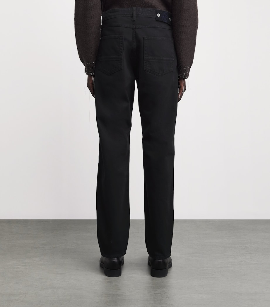 Stone Island Mens Light Bull Straight-Fit Jeans Image 5