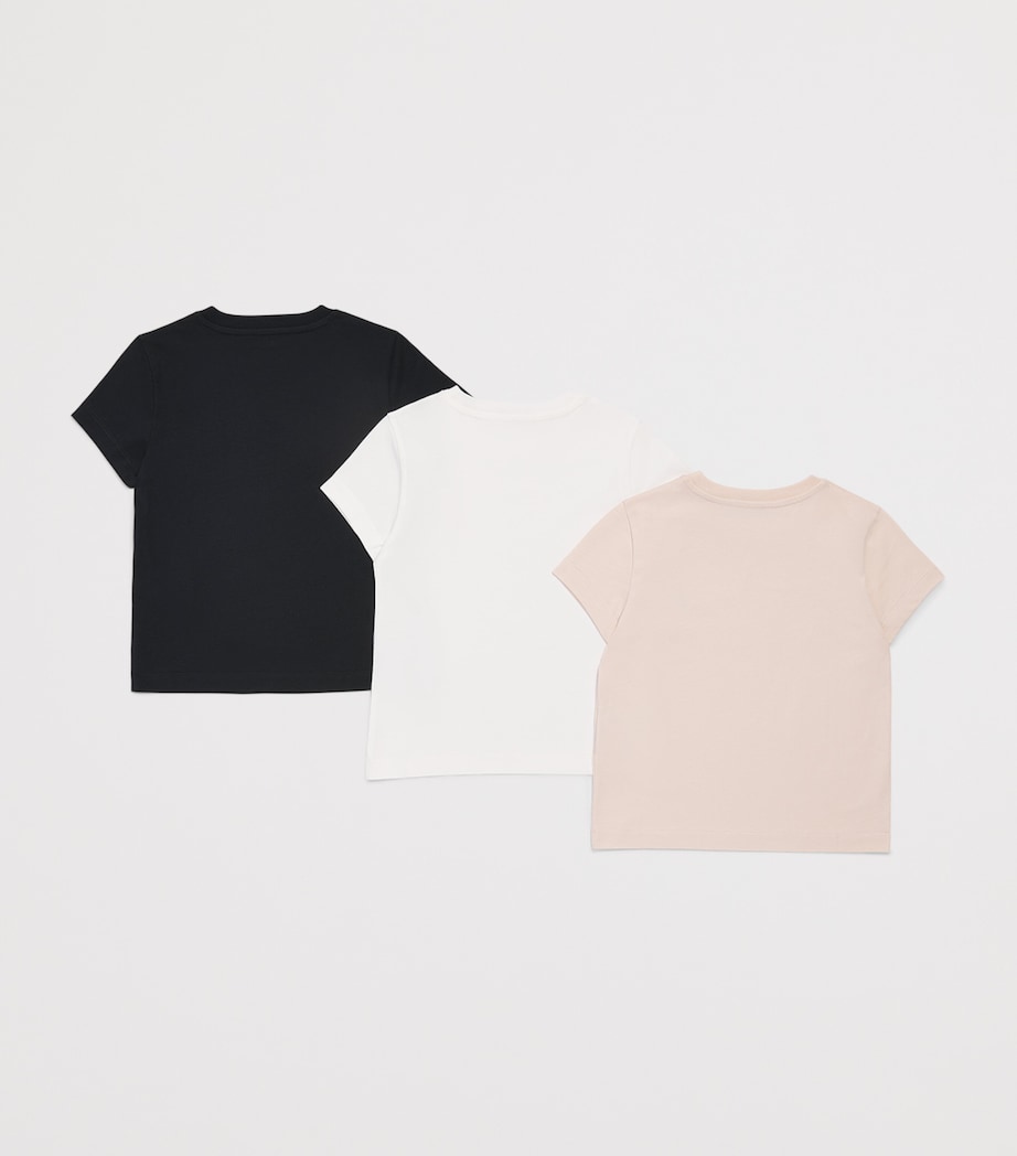 Moncler Enfant Set of 3 Cotton Logo-Patch T-Shirt (4-6 Years) Image 2
