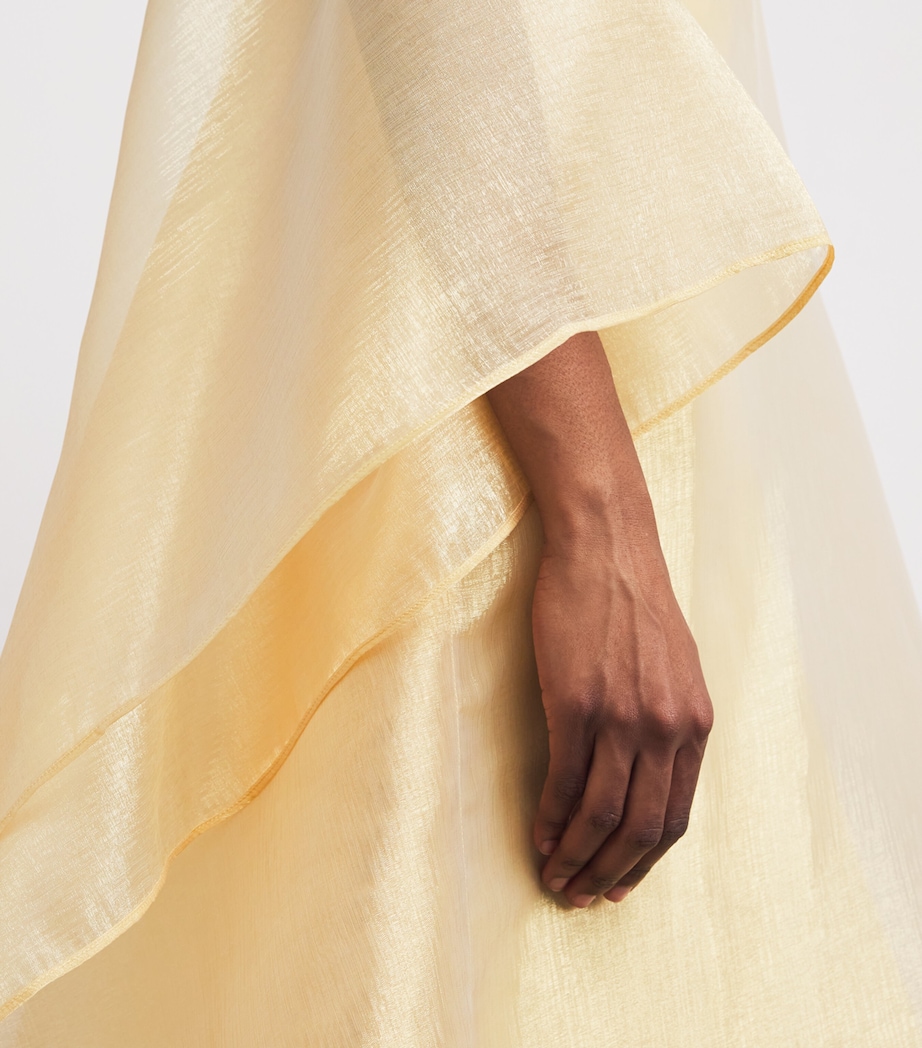 Organza Sphinx Maxi Kaftan GOLD Image 6