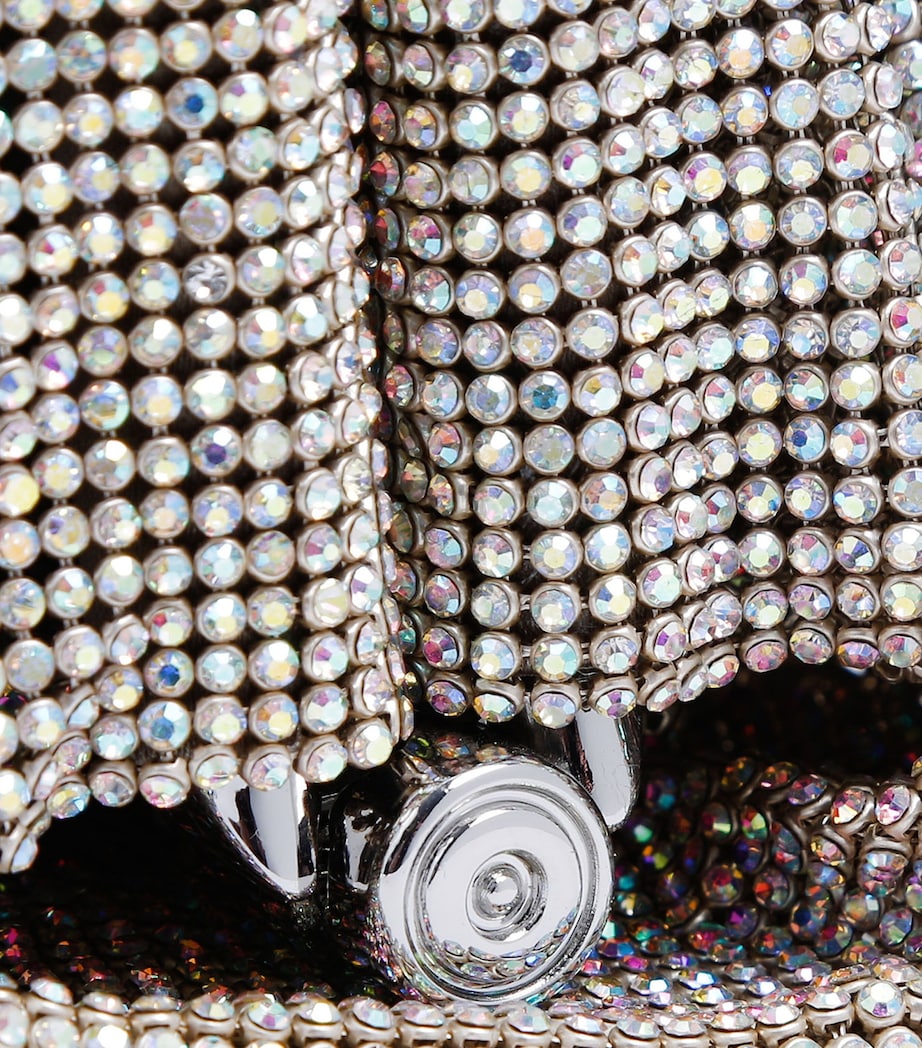 Embellished Venus La Petite Clutch Bag SILVER COM Image 4