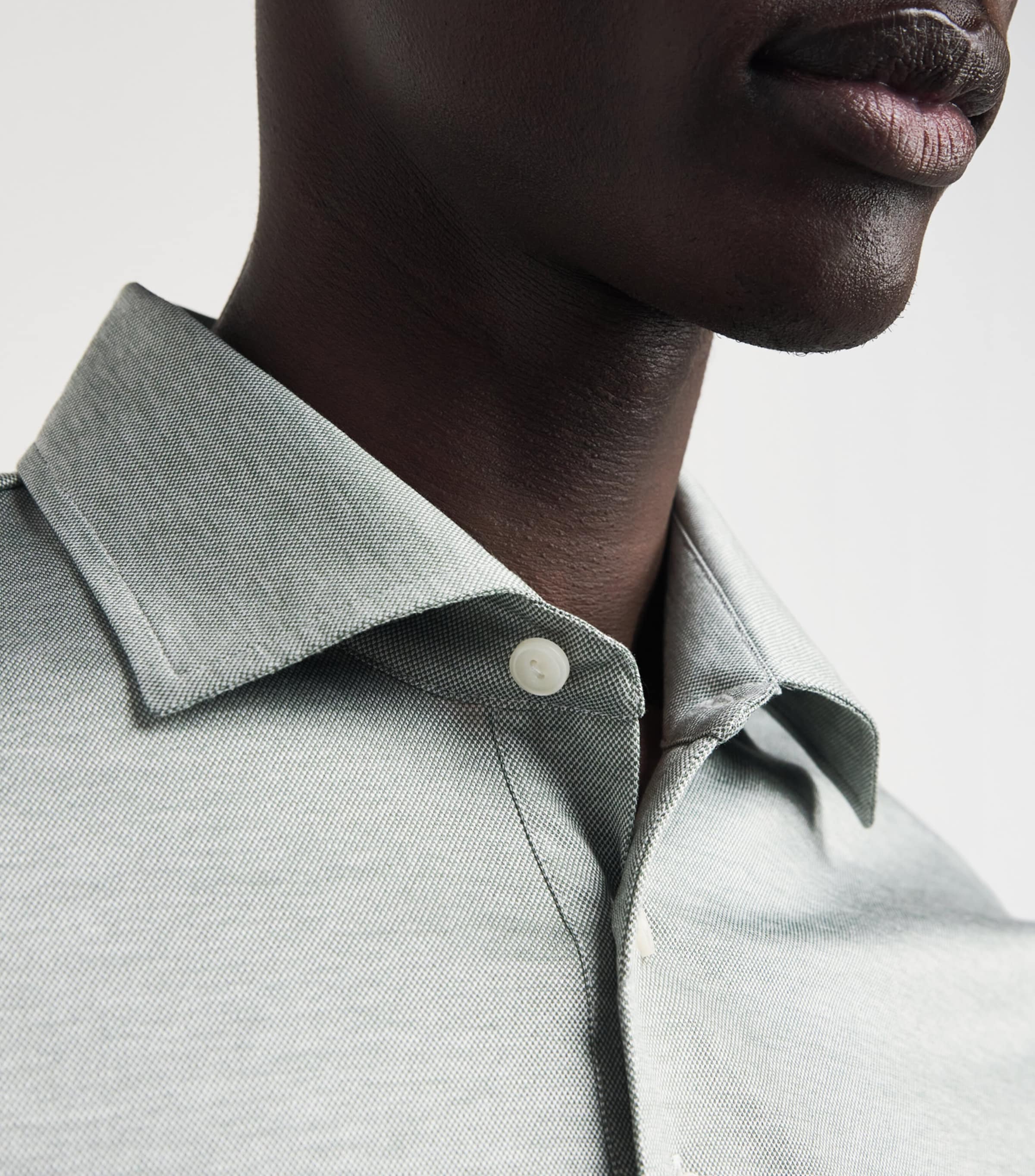 Cotton Filo di Scozia Polo Shirt MID GREEN Image 6