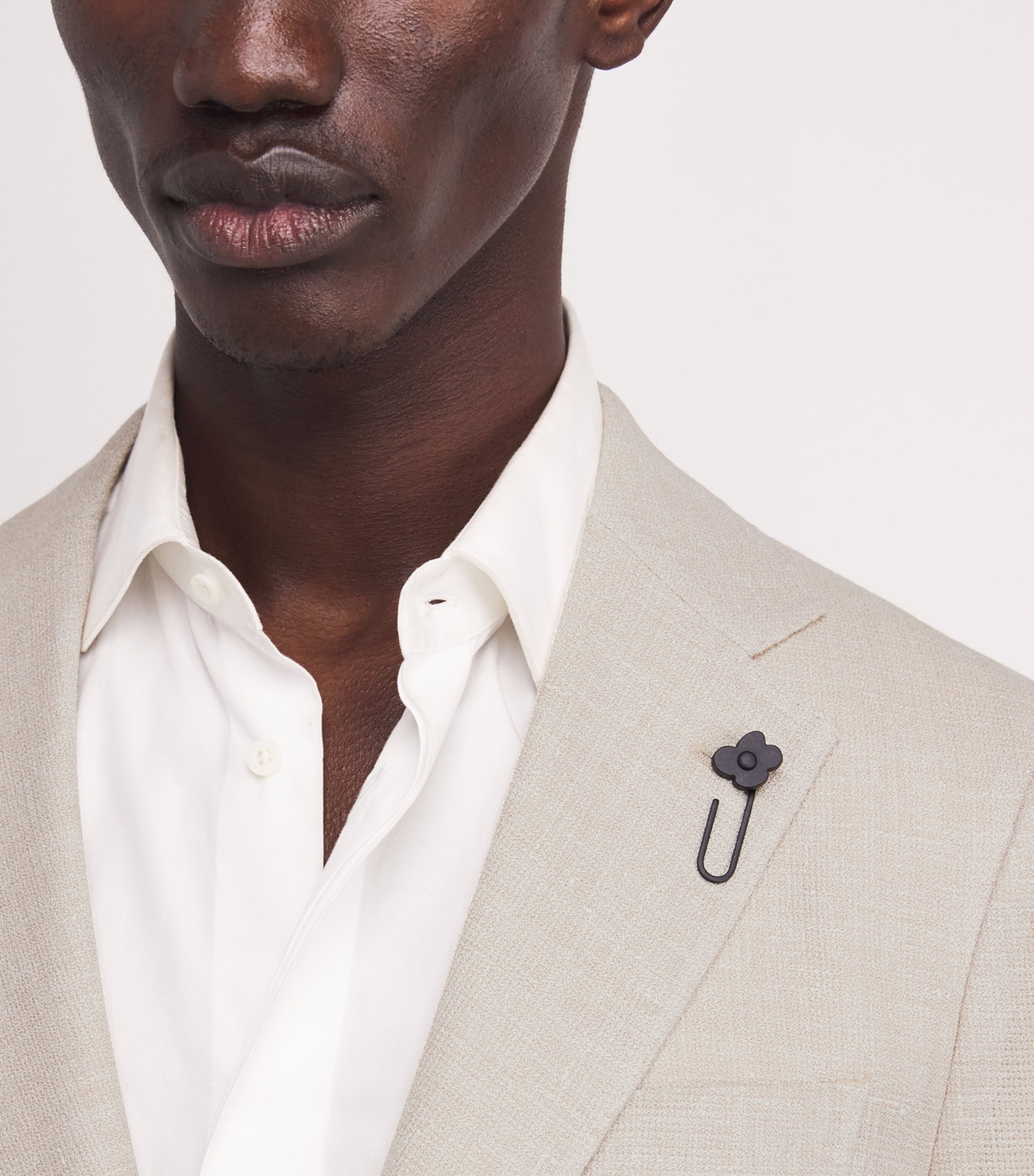 Linen-Wool Patch Pocket Blazer 150 MILK Image 6