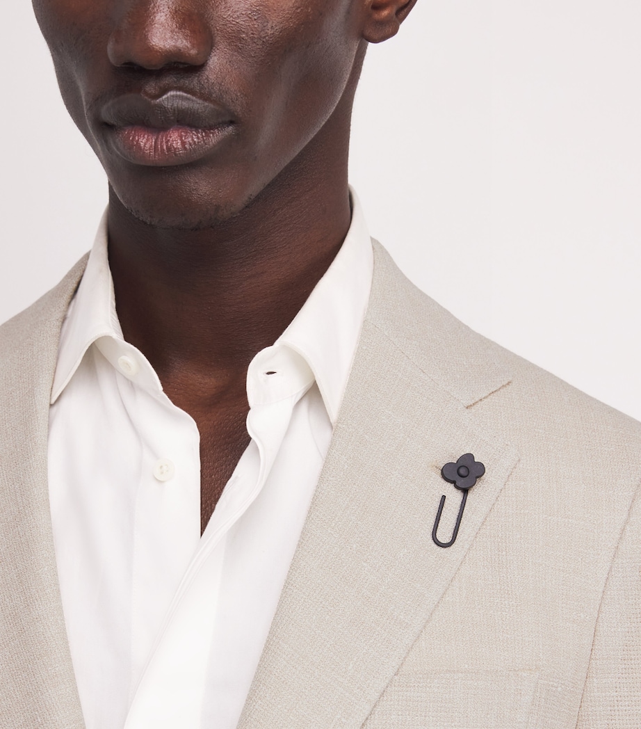 Linen-Wool Patch Pocket Blazer 150 MILK Image 6