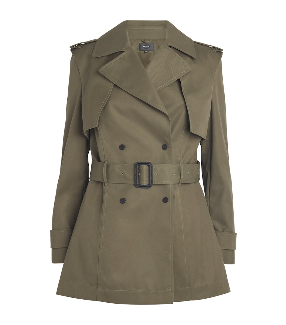 Adva Mid-Length Trench Coat LIGHT MILITARY Image 1