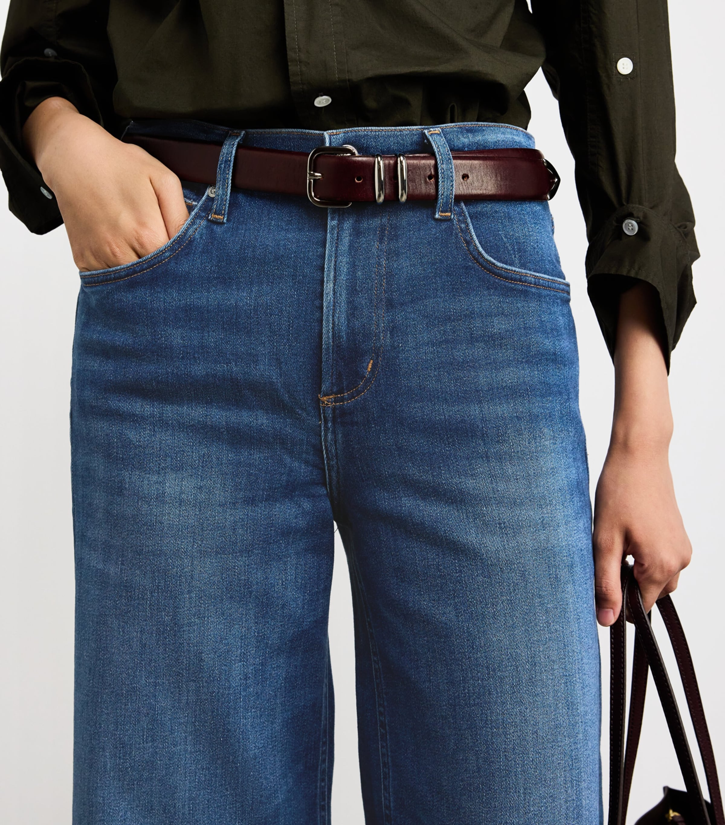Cropped Lyra Wide-Leg Jeans AMBRY Image 6