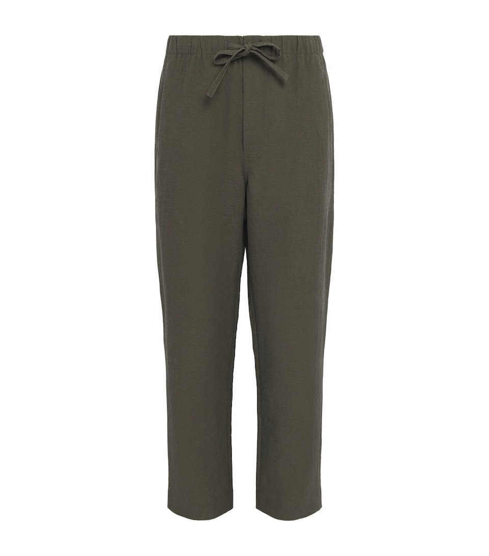 COMMAS Drawstring Resort Trousers Dark Taupe