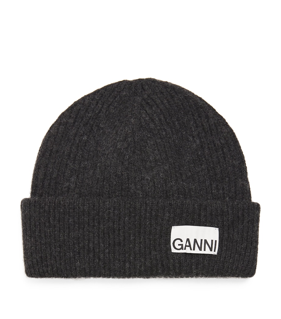 Logo-Patch Ribbed Beanie PHANTOM Image 1