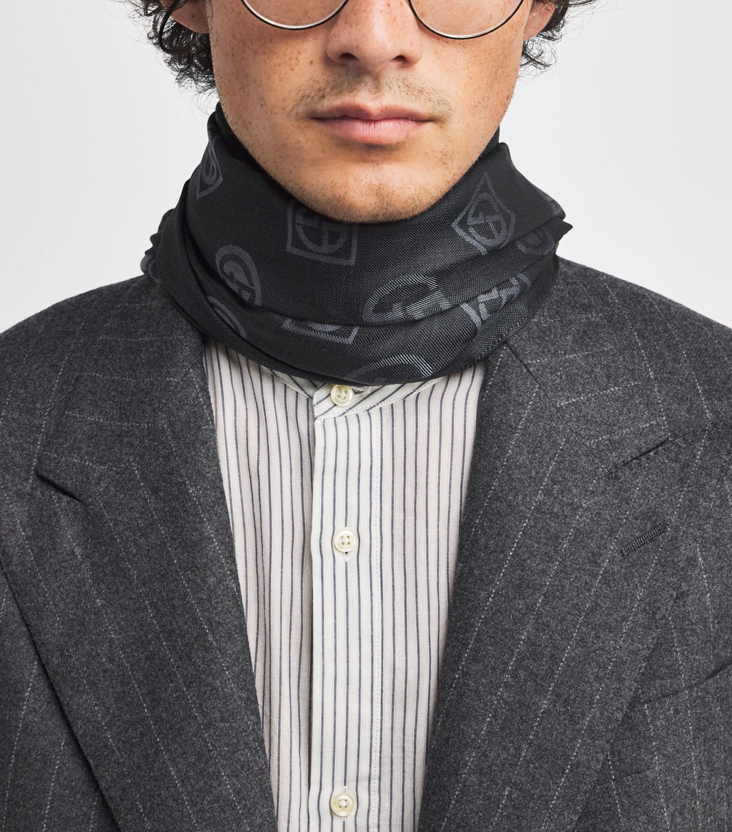 Silk Jacquard Stole Scarf FC027 Image 3