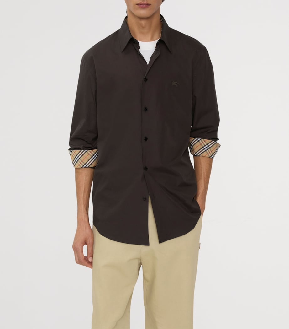Cotton Poplin Shirt BARK Image 2